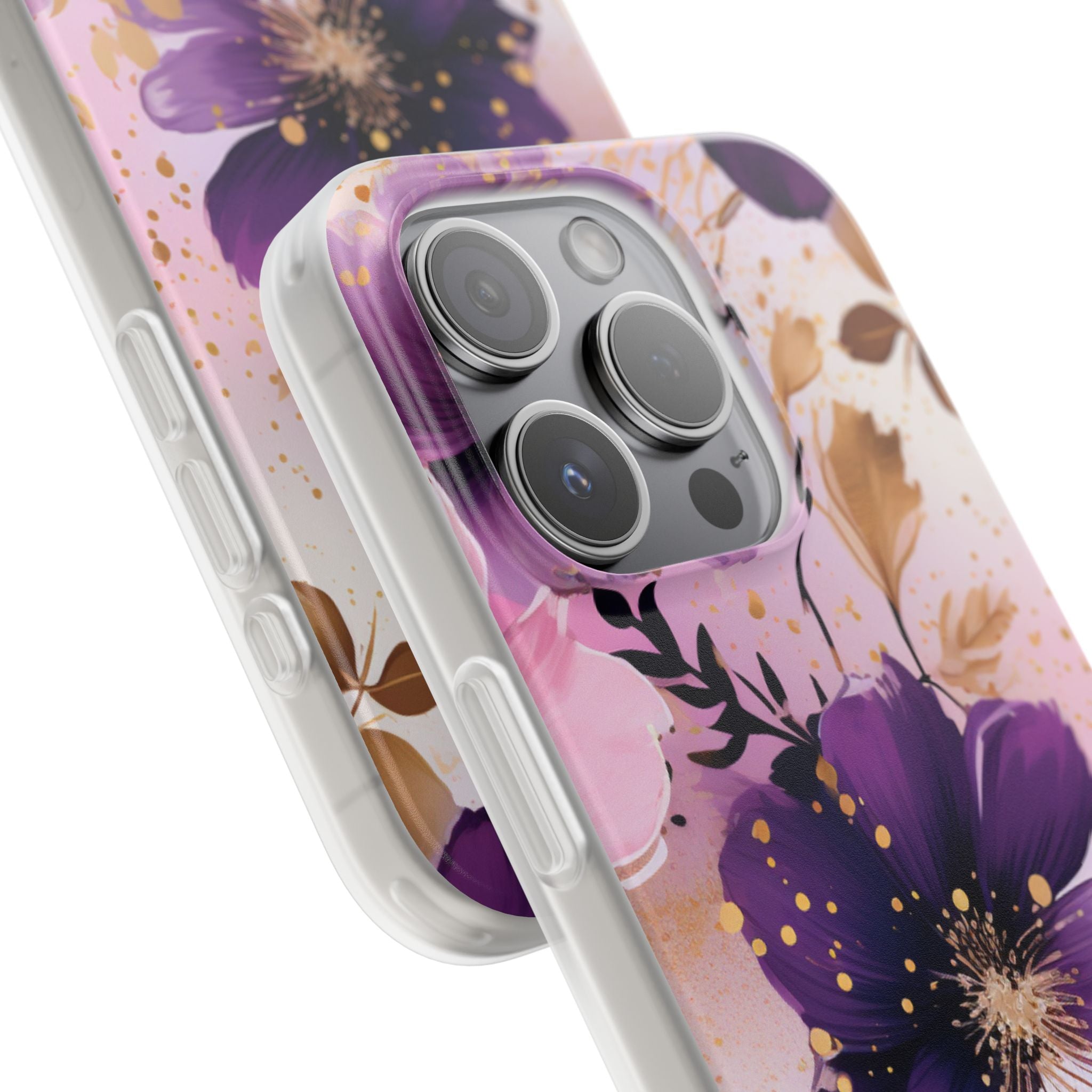 Gilded Violet Bloom · Soft Handyhülle für iPhone