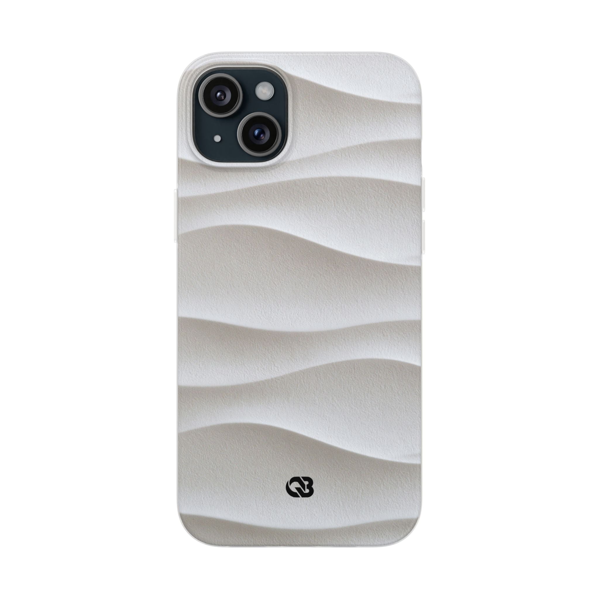 White Lite Phone Case for iPhone - Arctic Flow Ridges