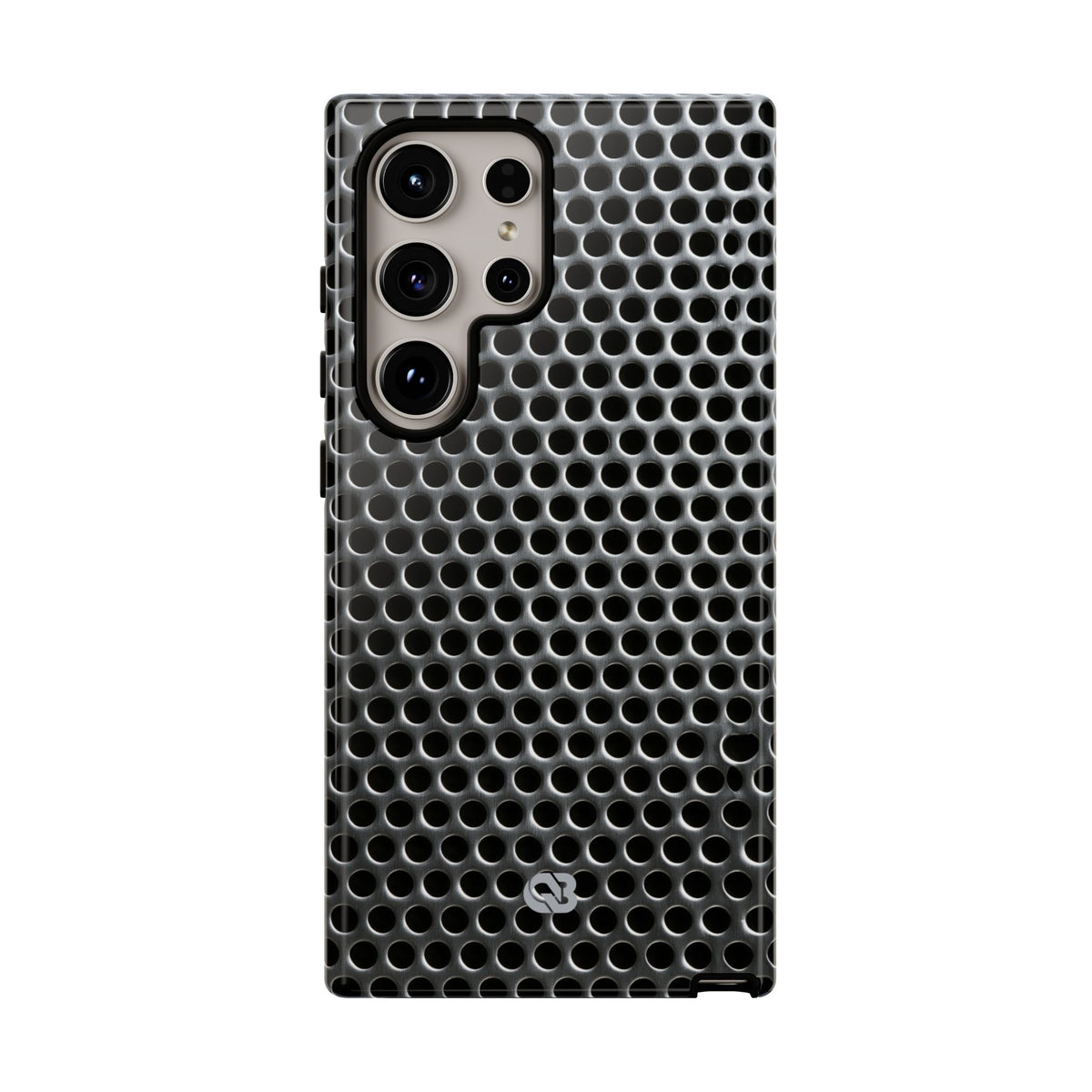 Silver Tough Phone Case for Samsung - Brutalist Steel Mesh