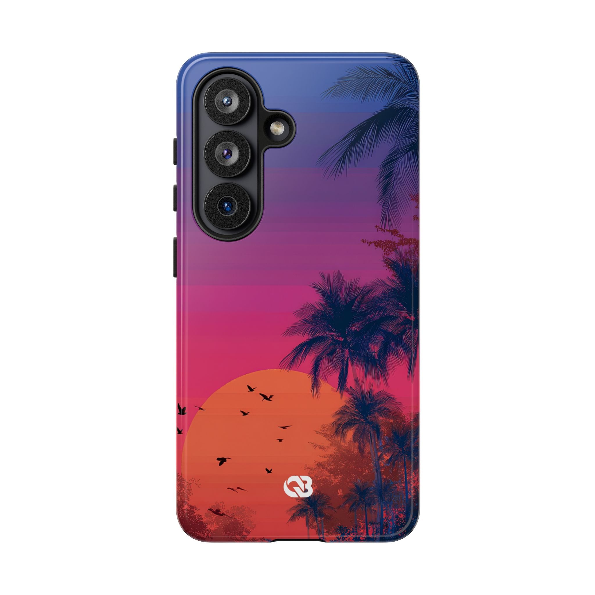 Neon Horizon Palms · Tough Phone Case for Samsung