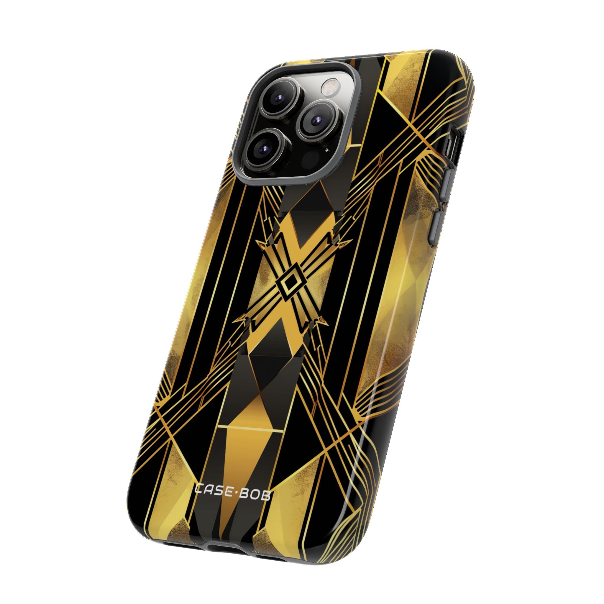 Golden Diamond Radiance iPhone 14 Pro Max Case - Tough