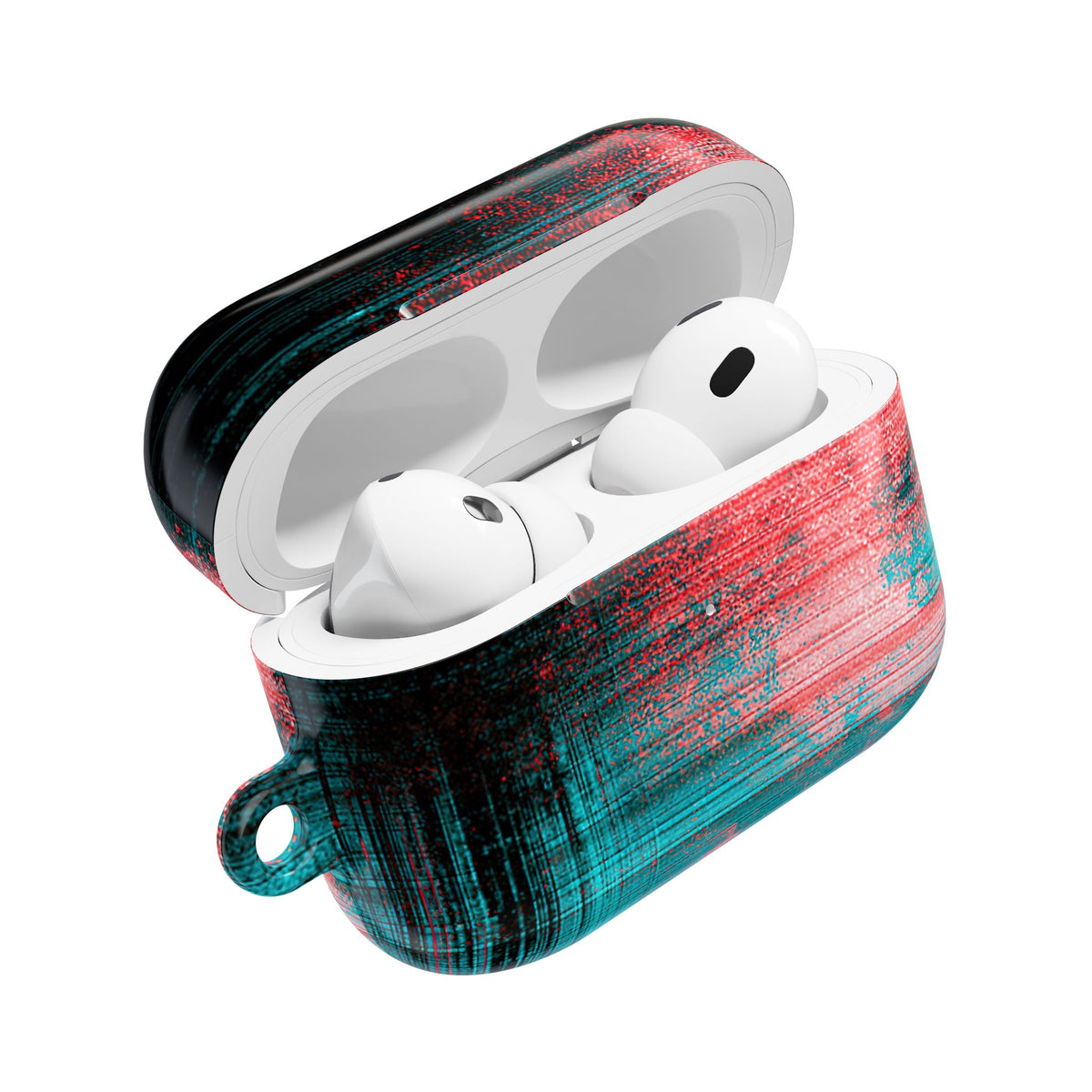 Digital Signal Drift · Hard Case for AirPods & AirPods Pro · Black