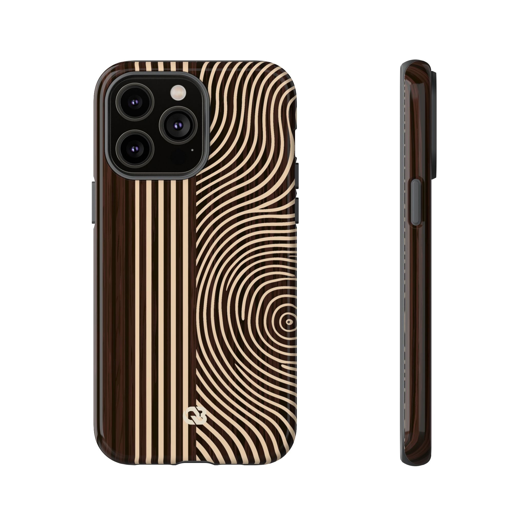 Brown Tough Phone Case for iPhone - Espresso Sand Ridge