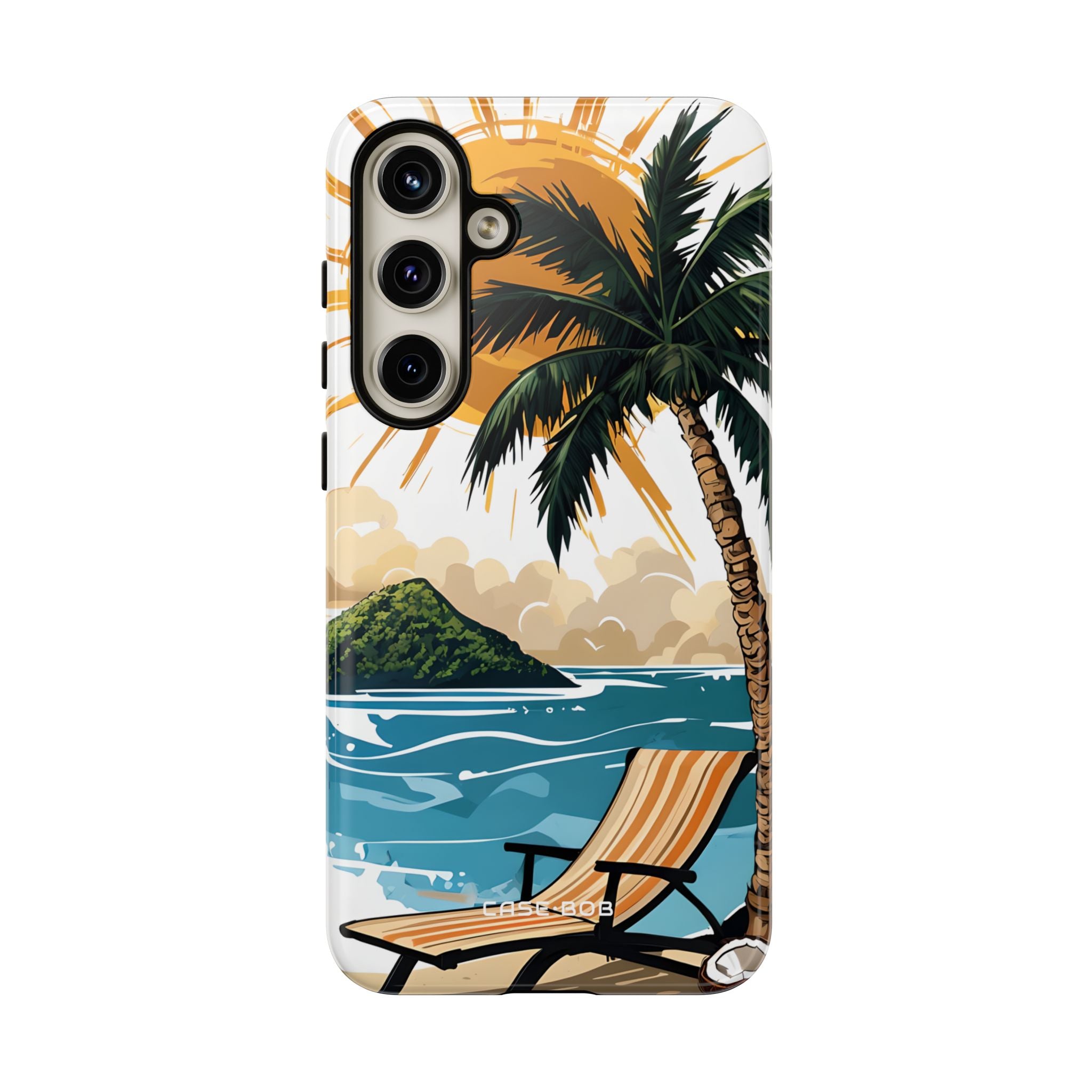 Sunny Palm Breeze Samsung S24 Plus Case - Tough