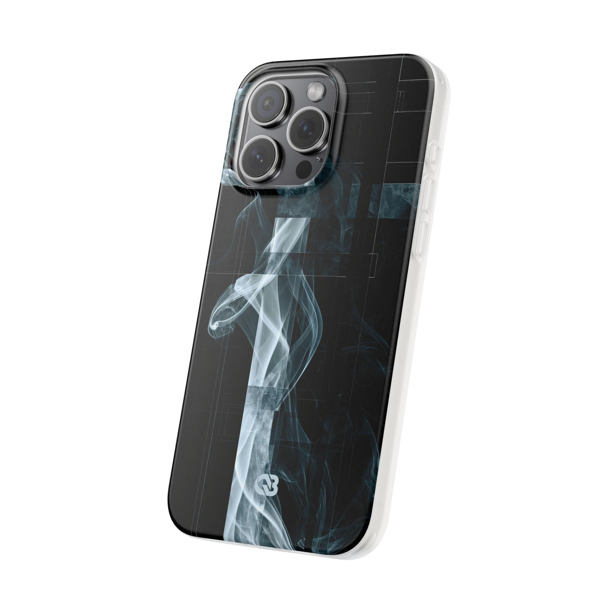 Black Lite Phone Case for iPhone - Arctic Vapor Grid