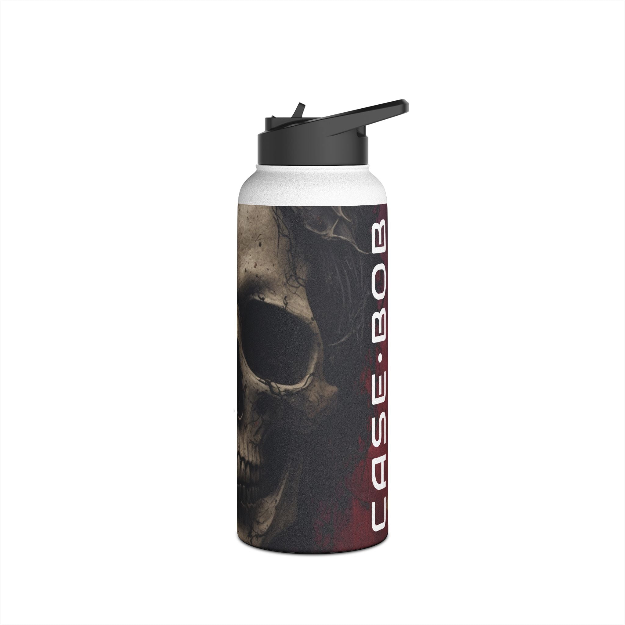 Skull Thorn Crown - Stainless Steel Water Bottle