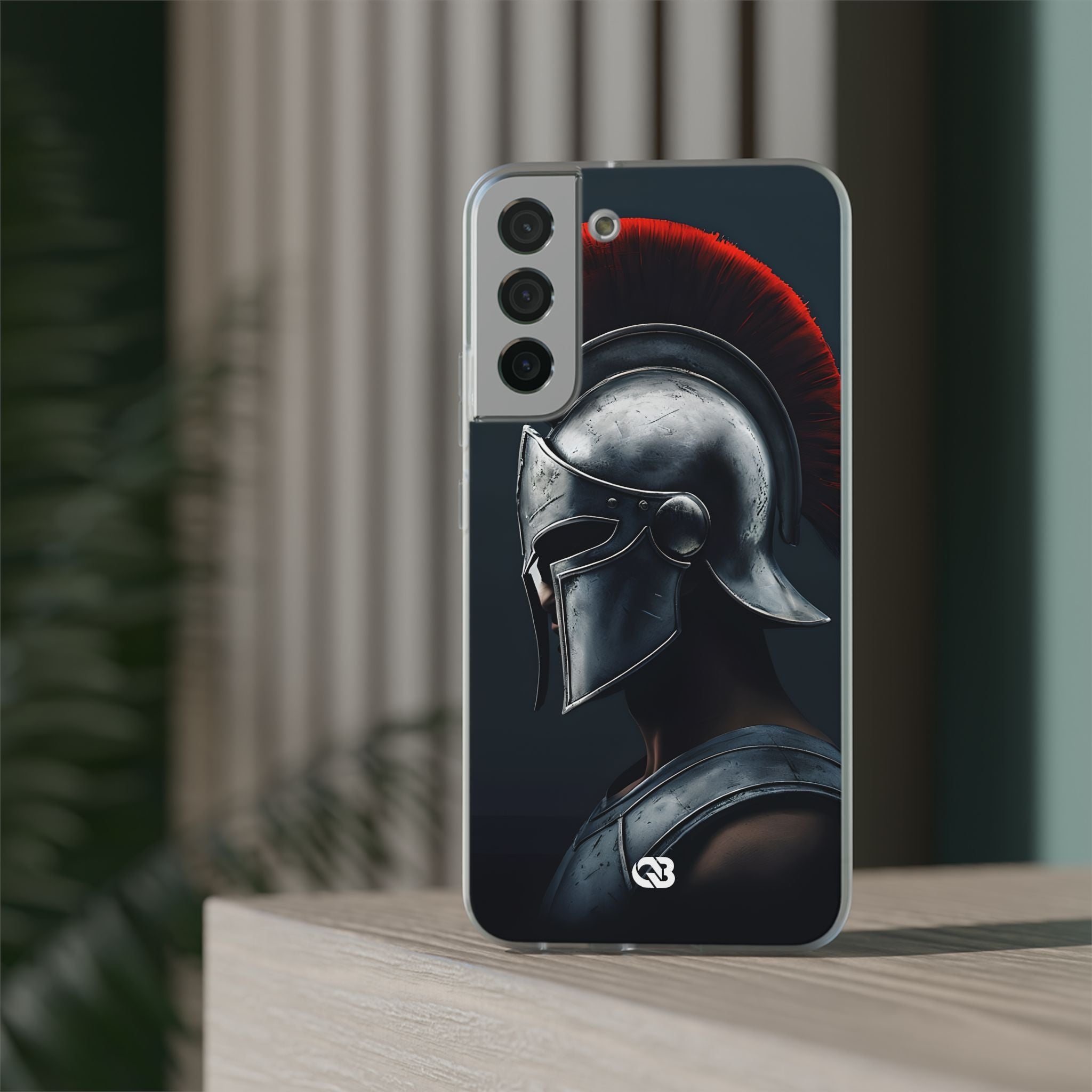 Steel Spartan Plume · Soft Phone Case for Samsung