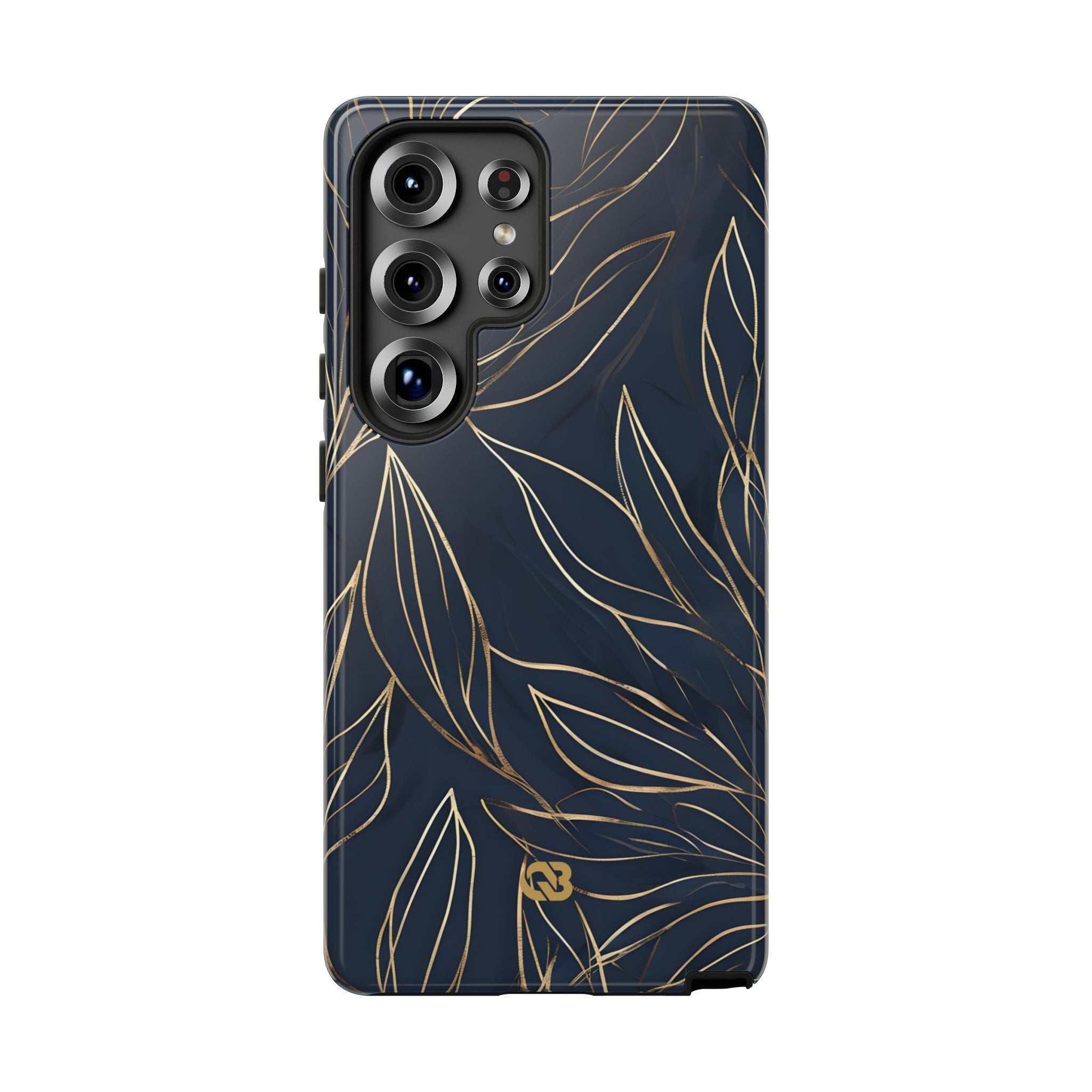 Gilded Navy Foliage · Tough Etui na telefon dla Samsung