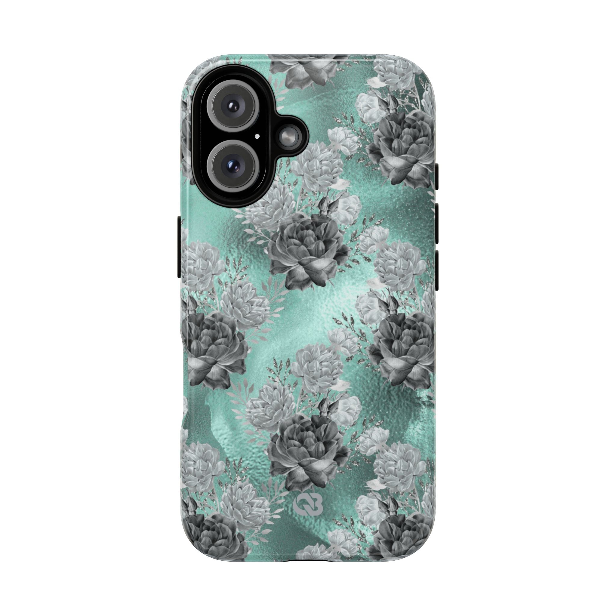 Frost Mint Floral · Tough+ Magsafe