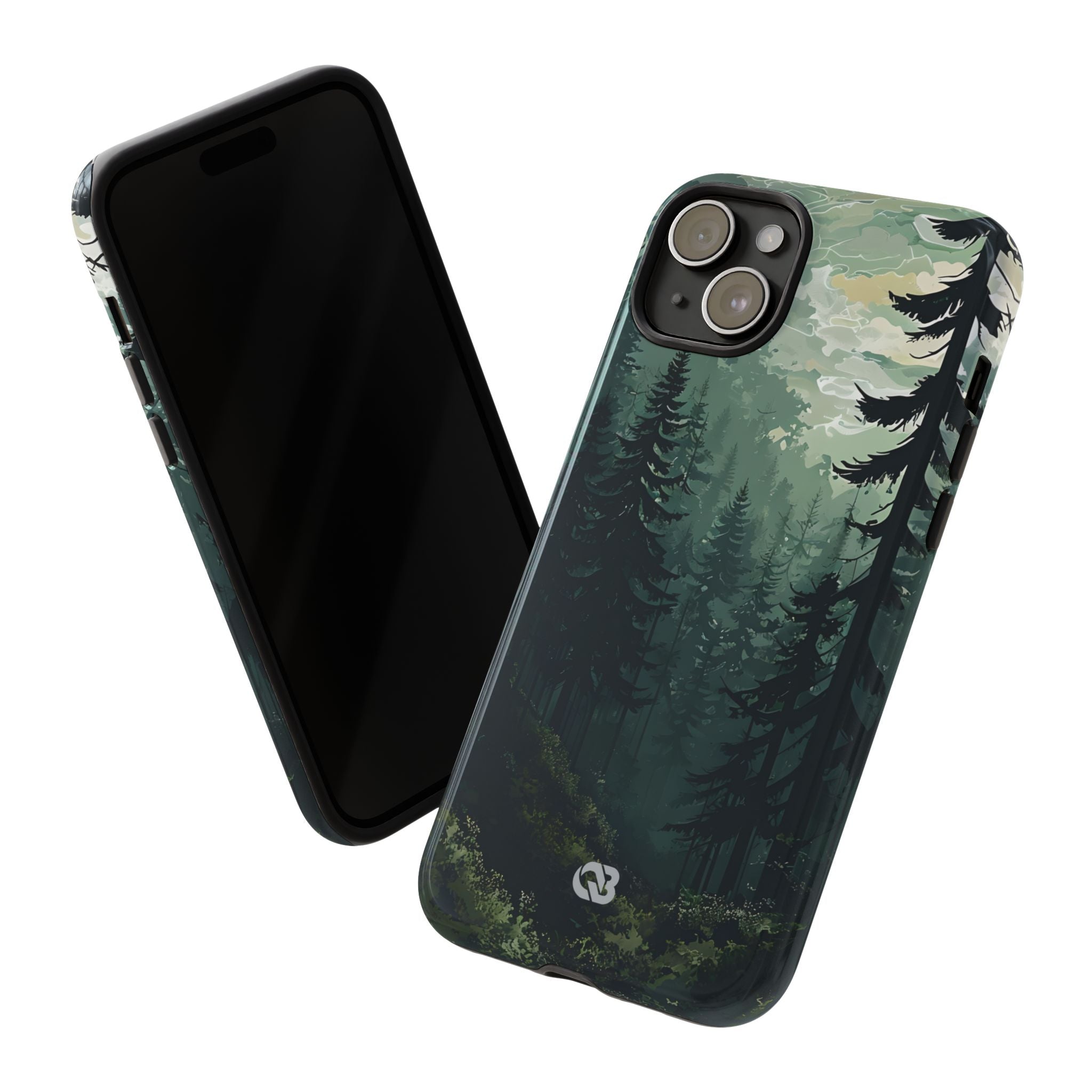 Misty Pine Shadow · Tough Phone Case for iPhone
