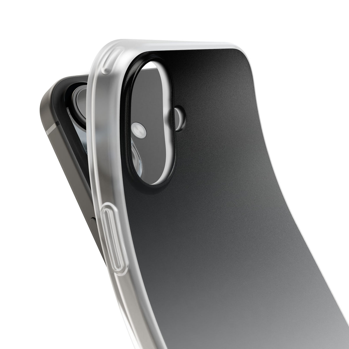 Noir Ombre Fade · Lite Phone Case for iPhone · Black