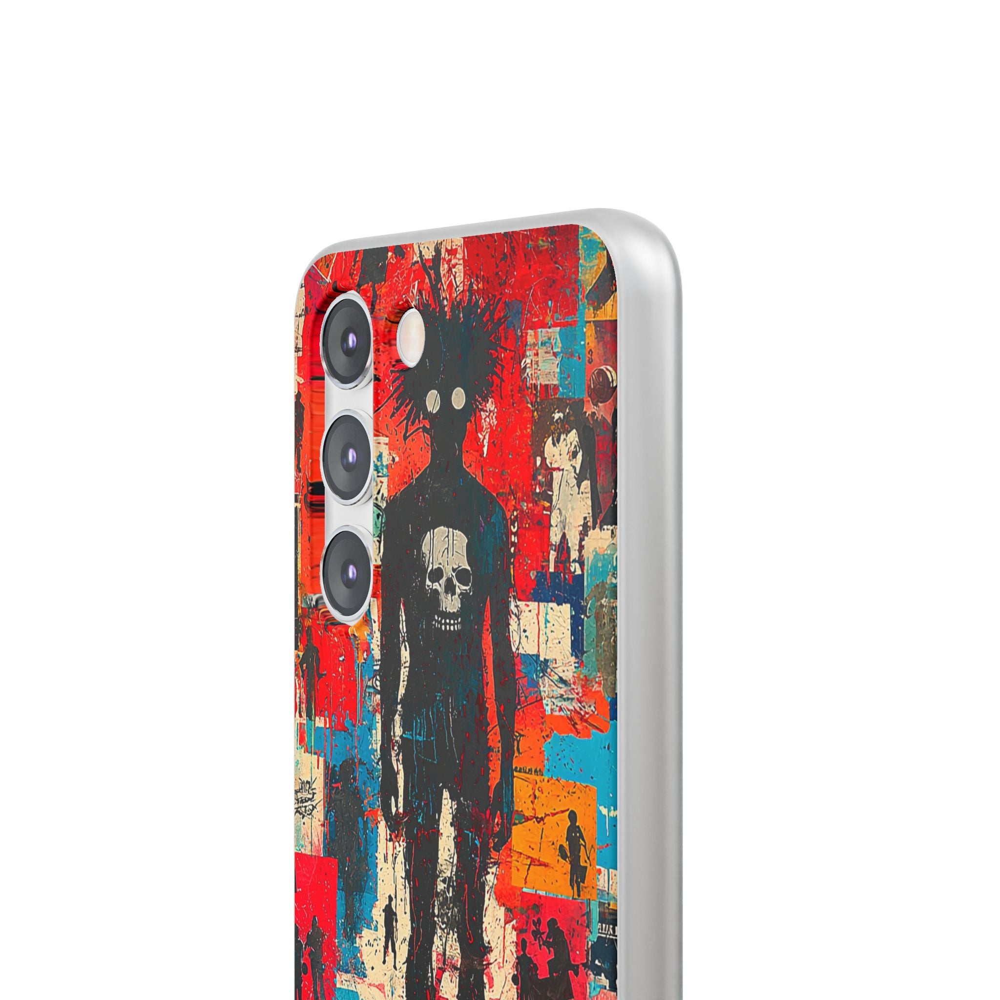 Spiky Skull Silhouette Samsung S23 Skal - Mjukt