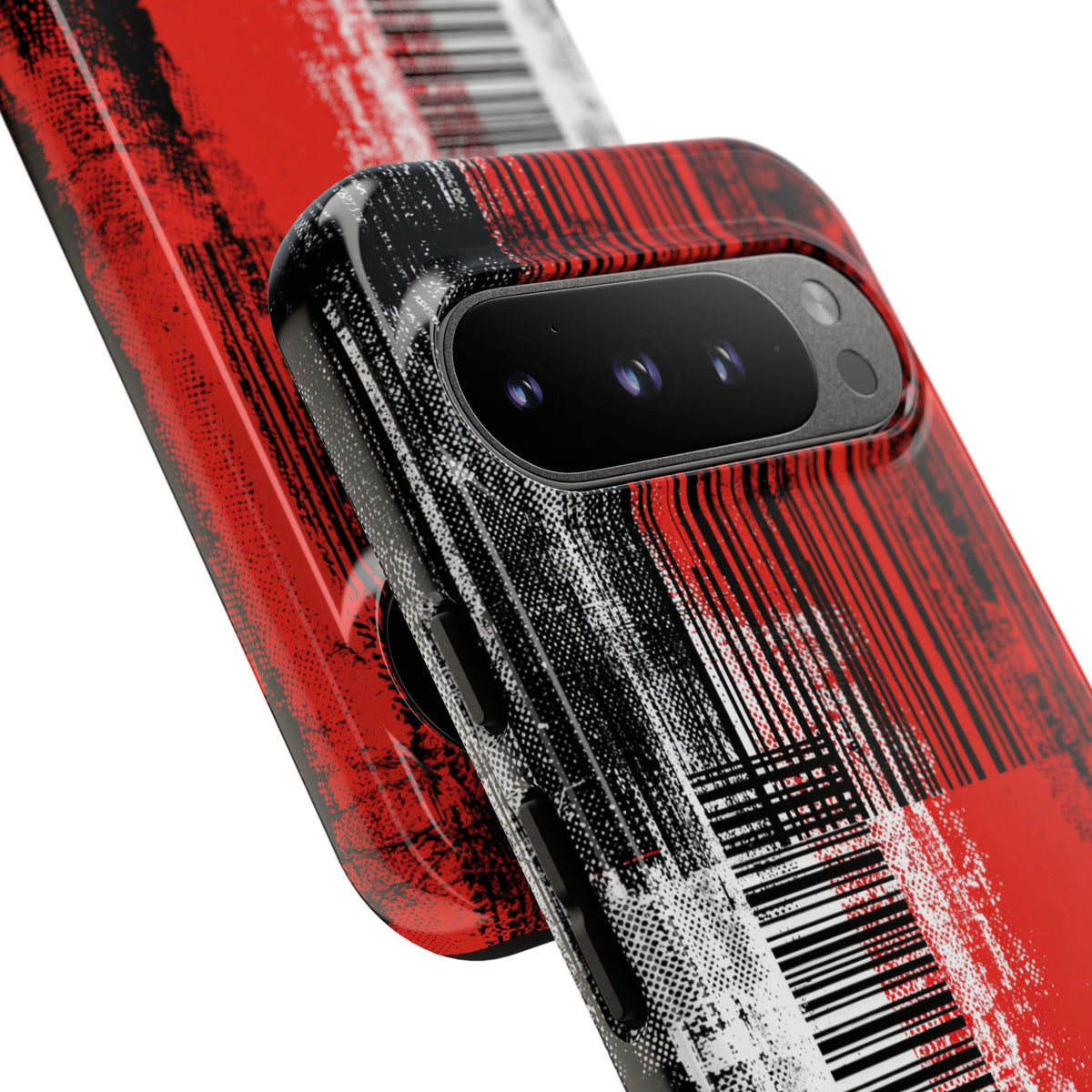 Distorted Barcode · Tough Phone Case for Pixel · Black