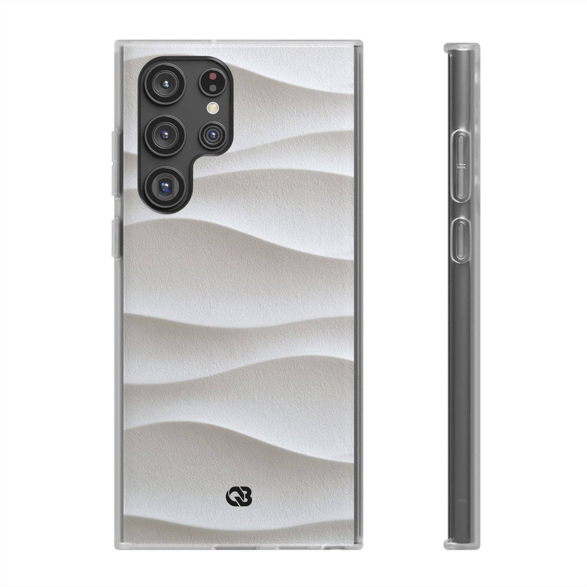 White Lite Phone Case for Samsung - Arctic Flow Ridges