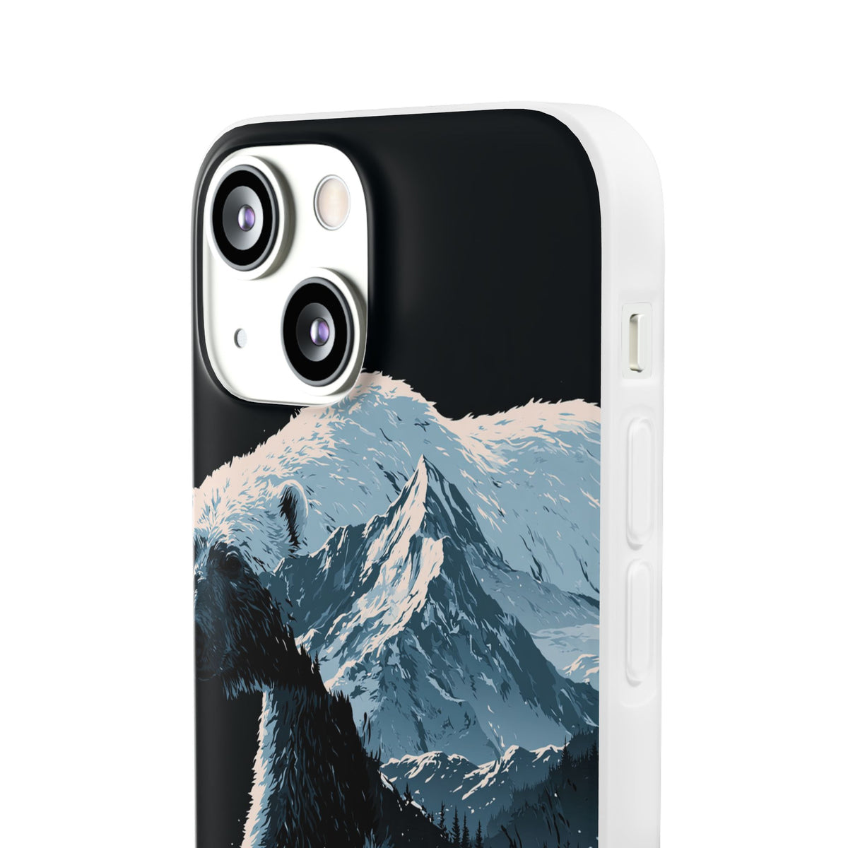 Nordic Arctic Bear · Lite Phone Case for iPhone · Black
