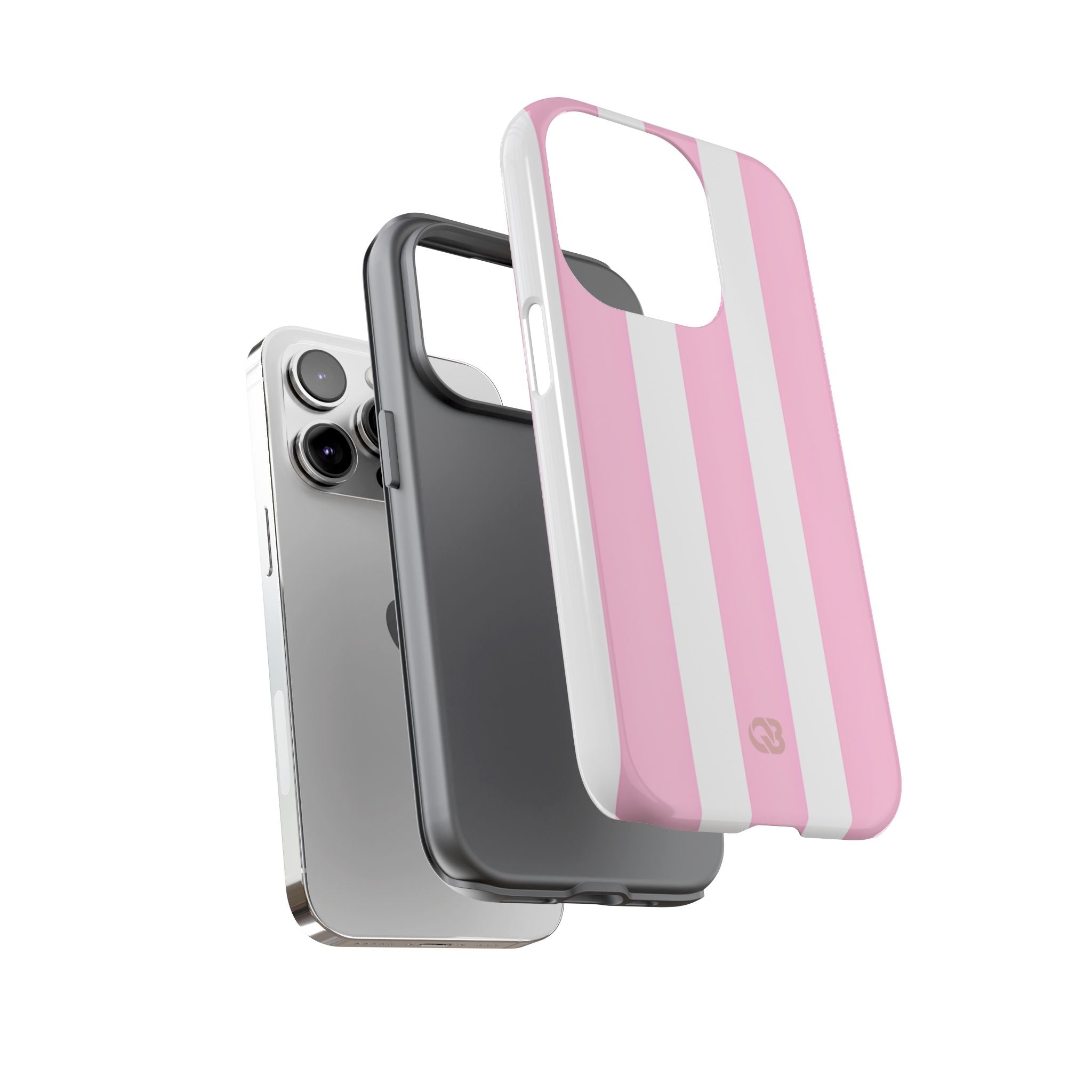 Soft Pink Stripe · Tough Coque de téléphone pour iPhone