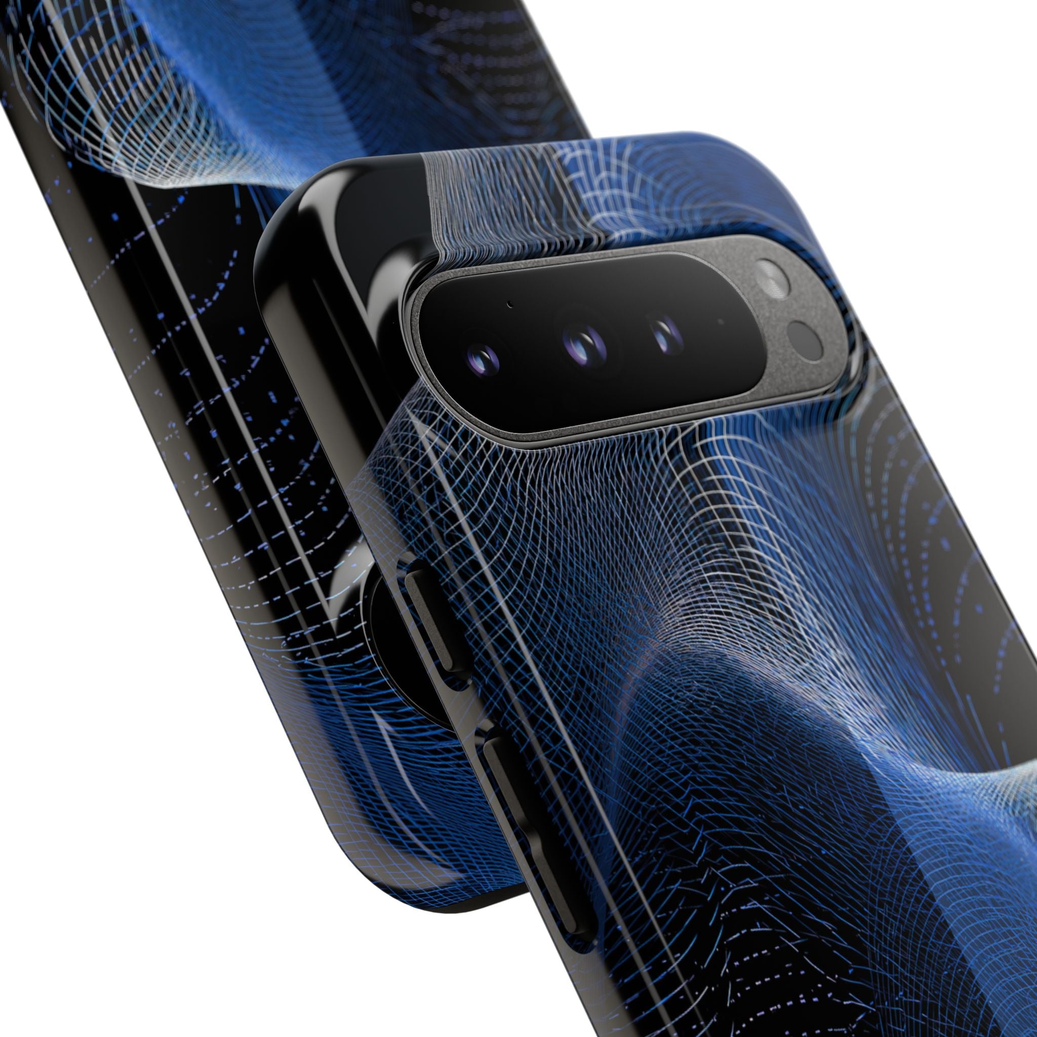 Blue Tough Phone Case for Google Pixel - Electric Blue Flux