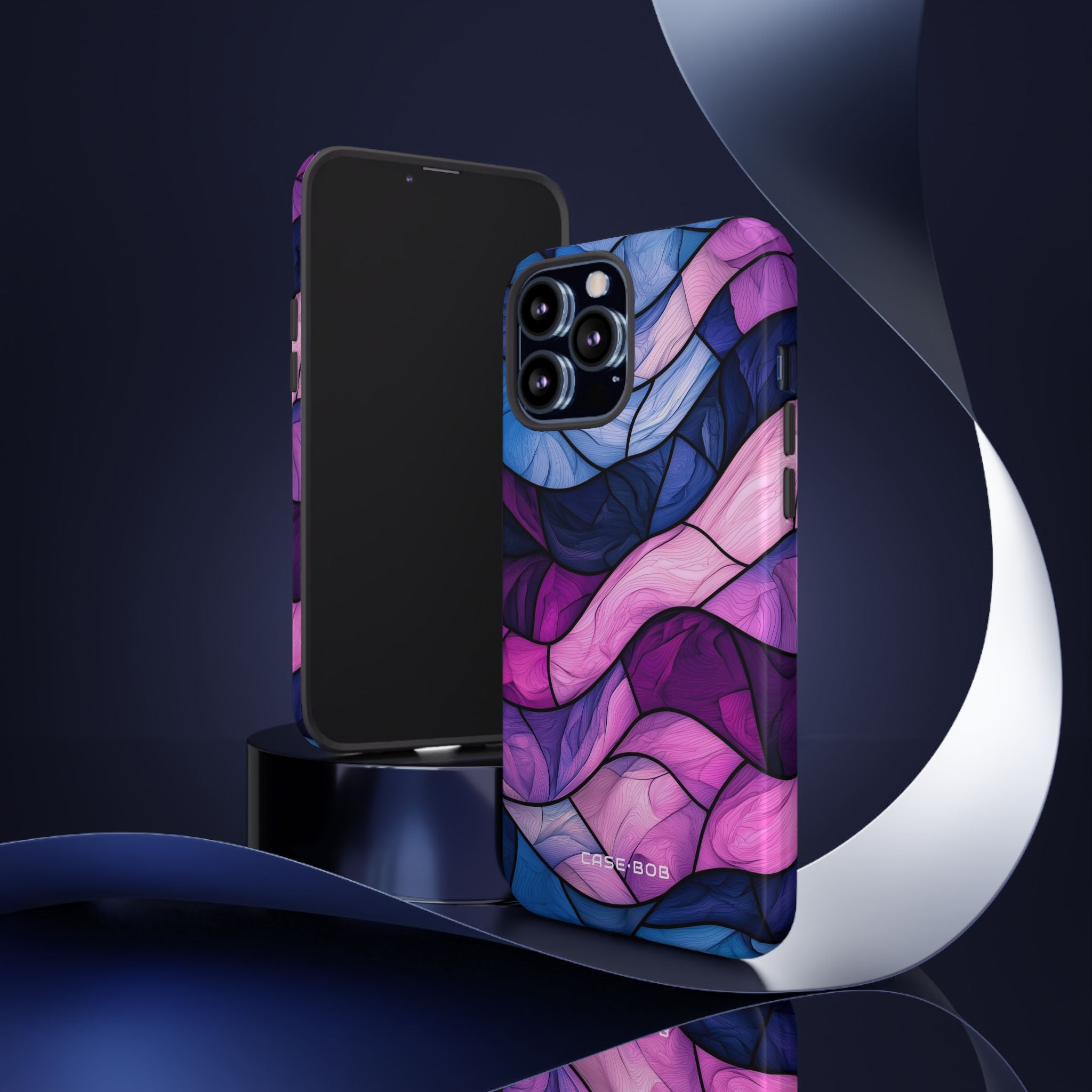 Wellenförmiges Leuchten iPhone 13 Pro Max Case - Tough