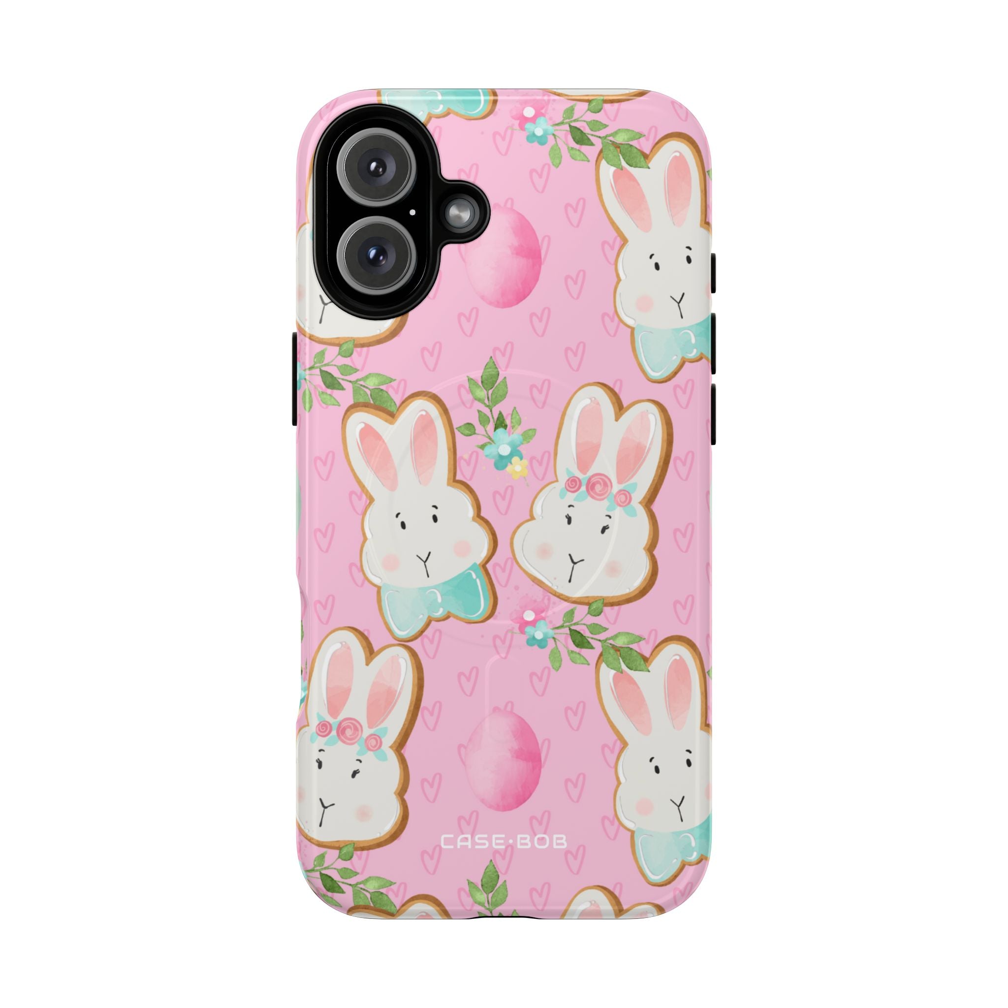 Bunny Blossom iPhone 16 Plus Skal - Tough+