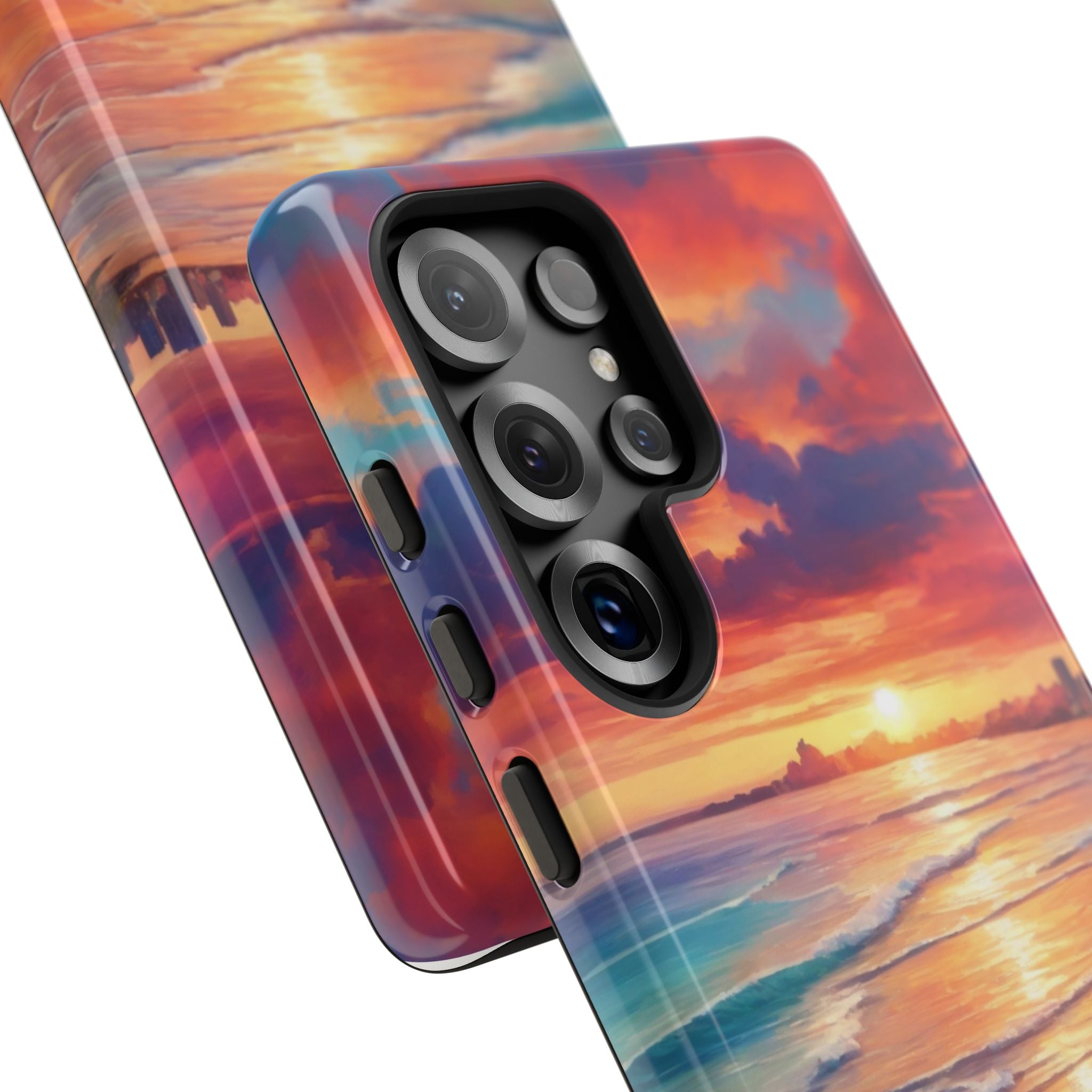 Crimson Shore Horizon · Tough Phone Case for Samsung