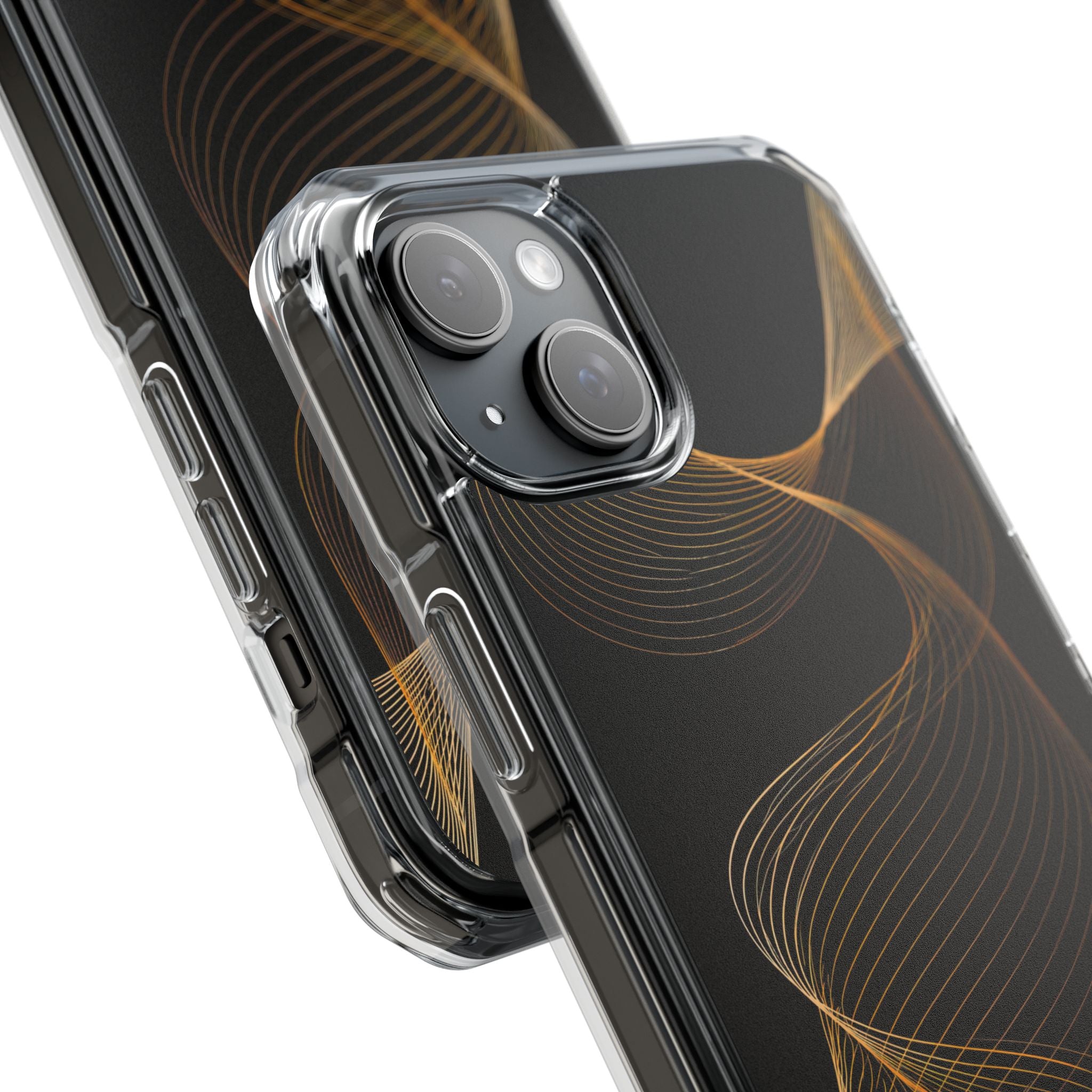 Gold Impact MagSafe Phone Case for iPhone - Burnished Bronze Helix