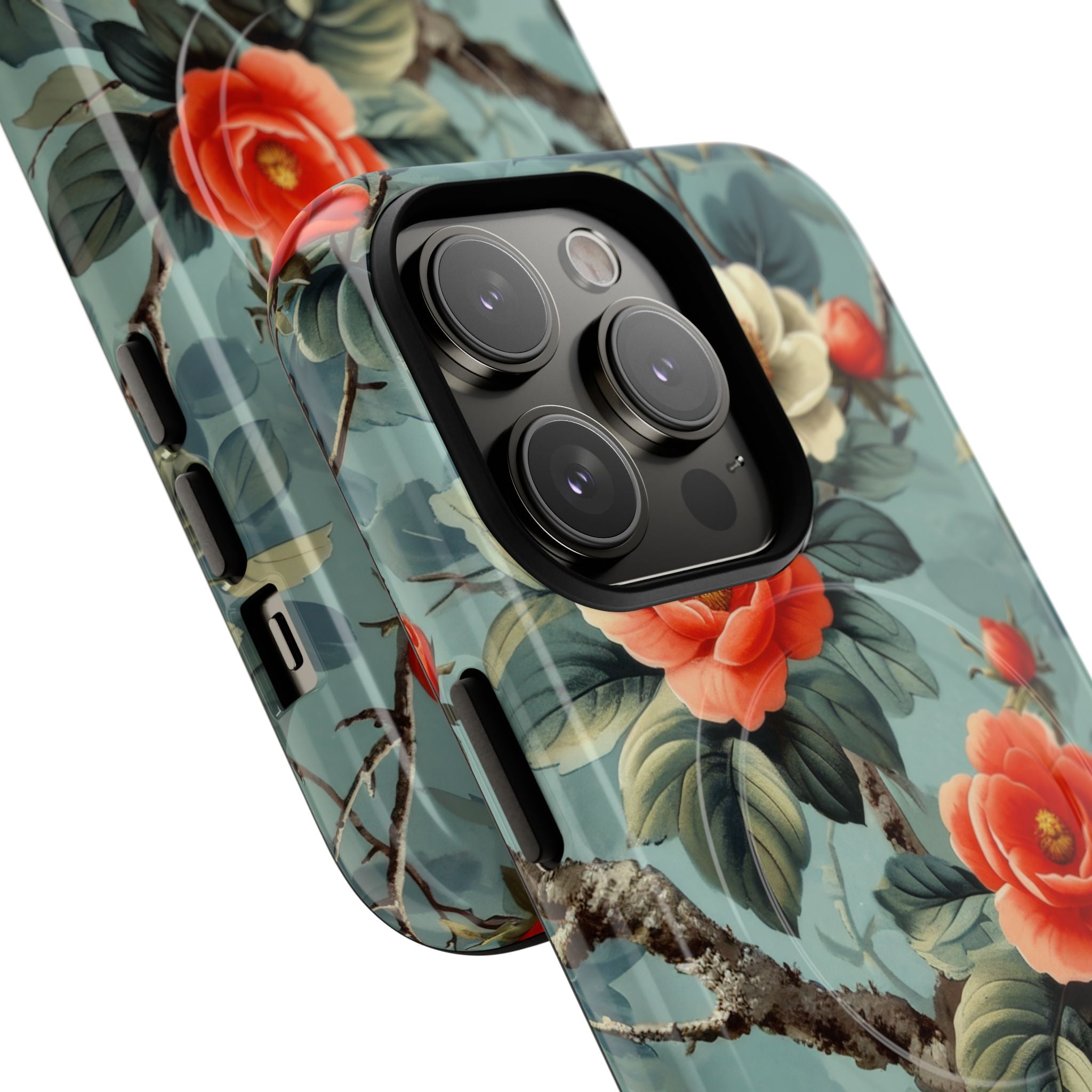 Coral Bloom iPhone 14 Pro Cover - Tough+