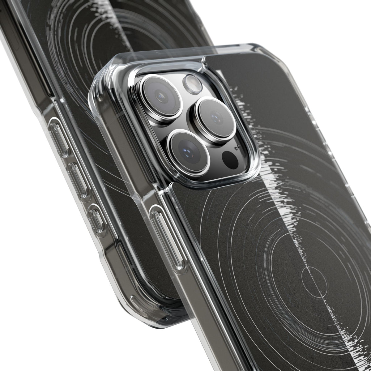 Black Impact MagSafe Phone Case for iPhone - Obsidian Orbital Signal