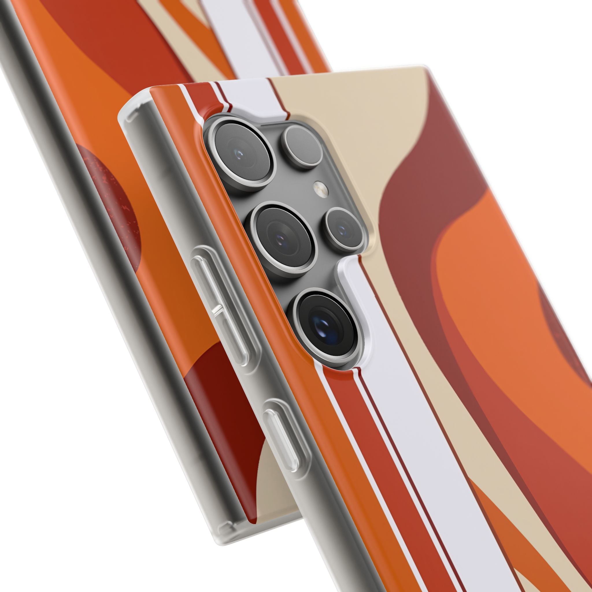 Orange Lite Phone Case for Samsung - Terracotta Metro Line