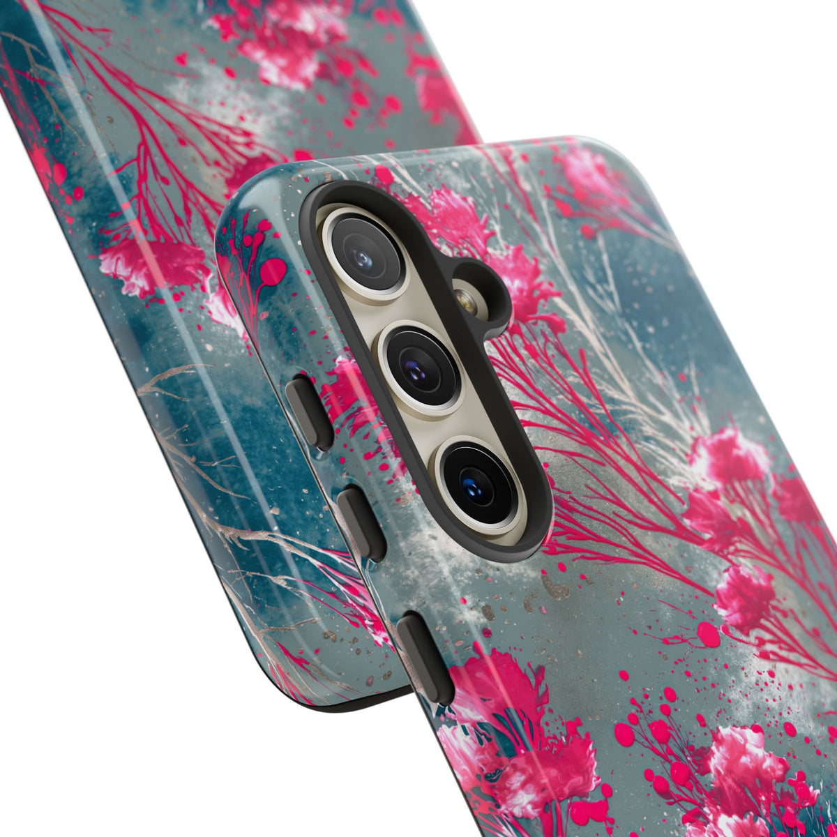 Cyber Blossom · Tough Phone Case for Samsung · Teal