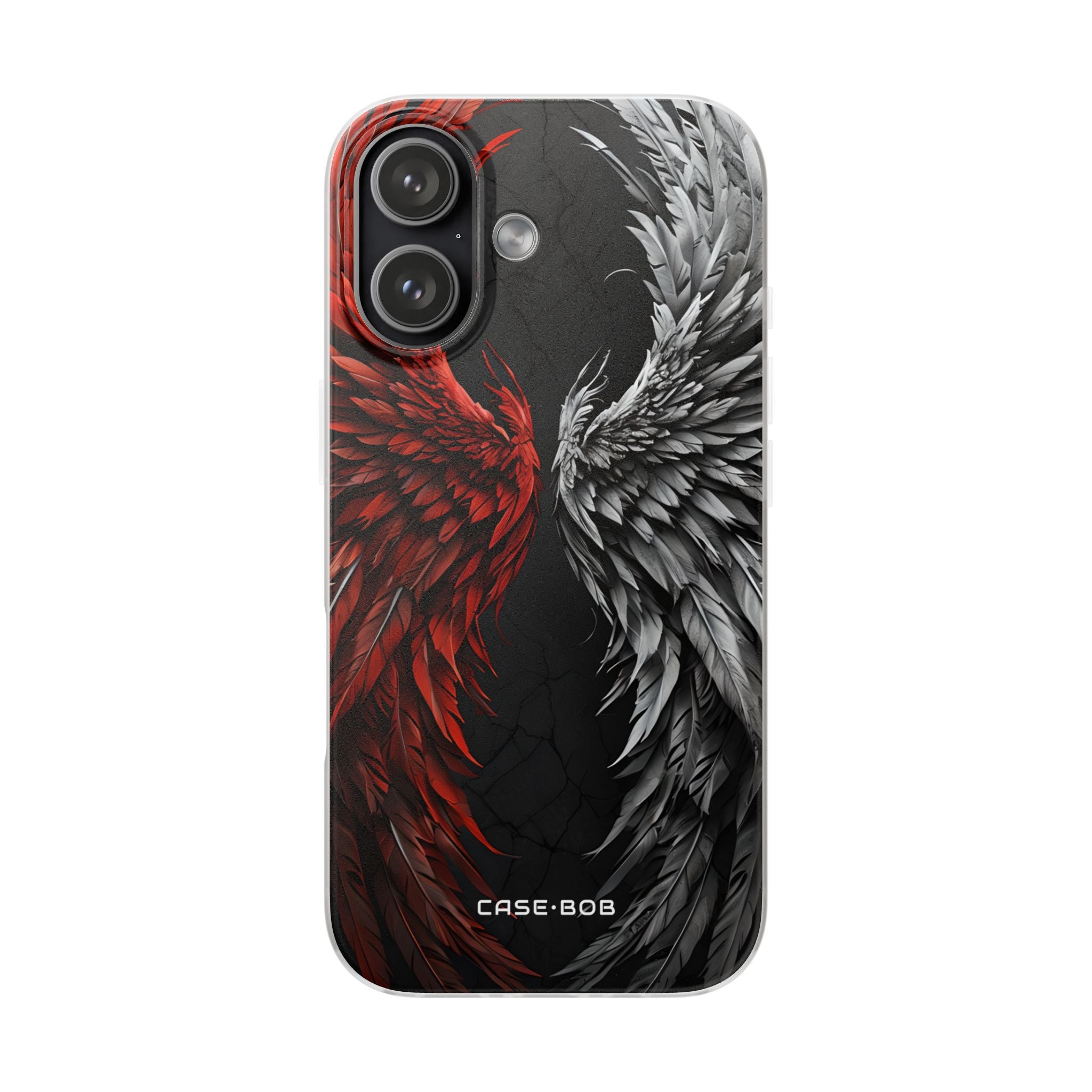 Crimson White Wings iPhone 17 Case - Soft - CASE•BOB