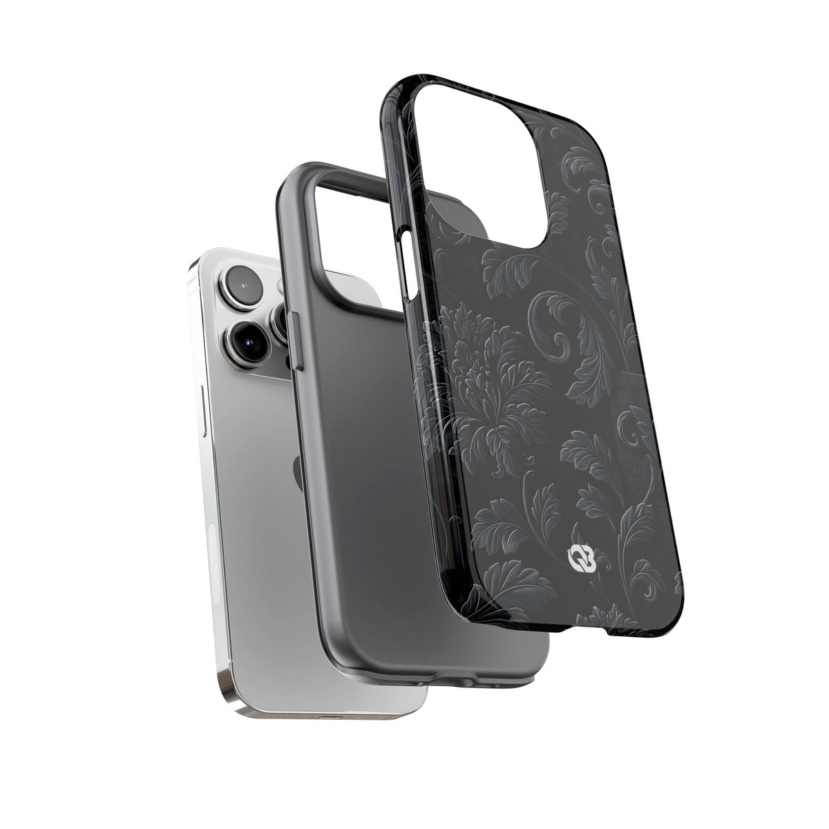 Obsidian Damask · Tough Phone Case for iPhone · Black