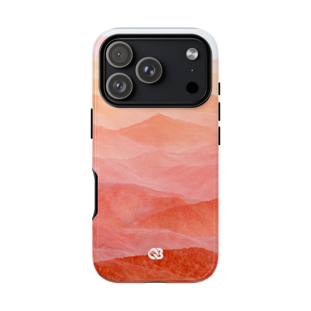 Alpenglow Ridge Vista · Tough Phone Case for iPhone · Orange