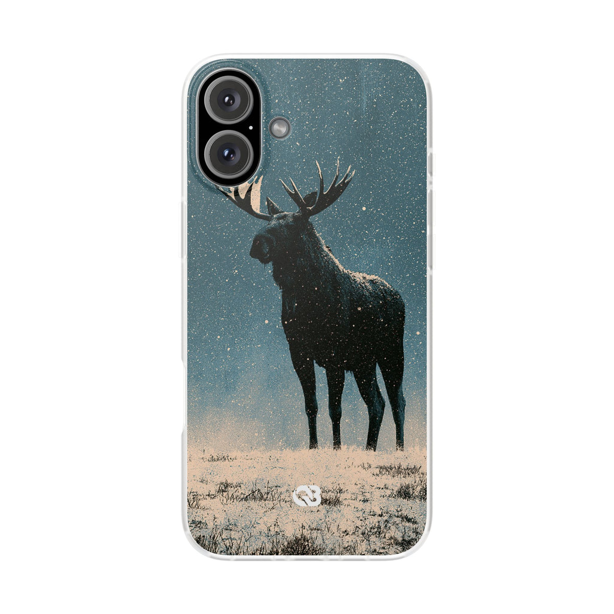 Nordic Boreal Moose · Lite Phone Case for iPhone · Blue