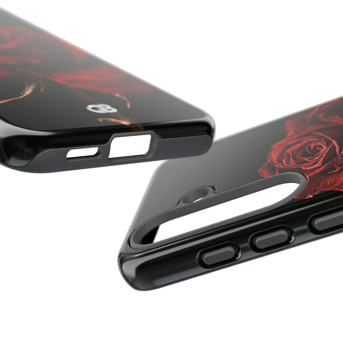 Crimson Noir Rose · Tough Phone Case for Samsung · Black