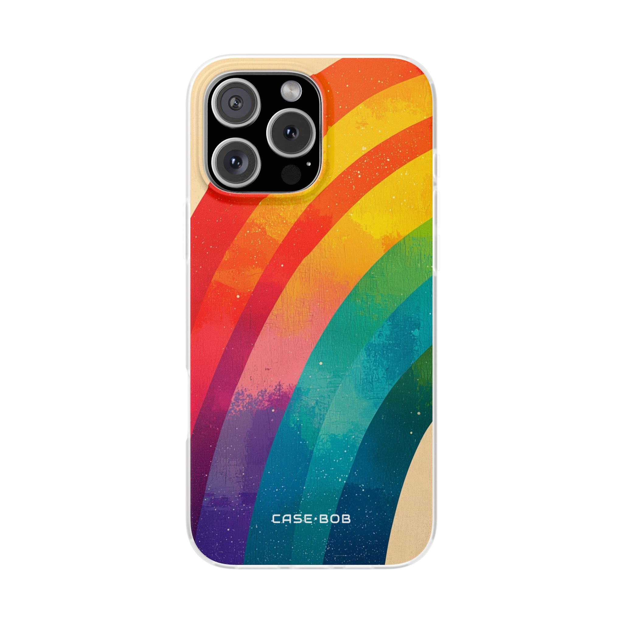 Texturiertes Rainbow Arc iPhone 16 Pro Max Case - Soft
