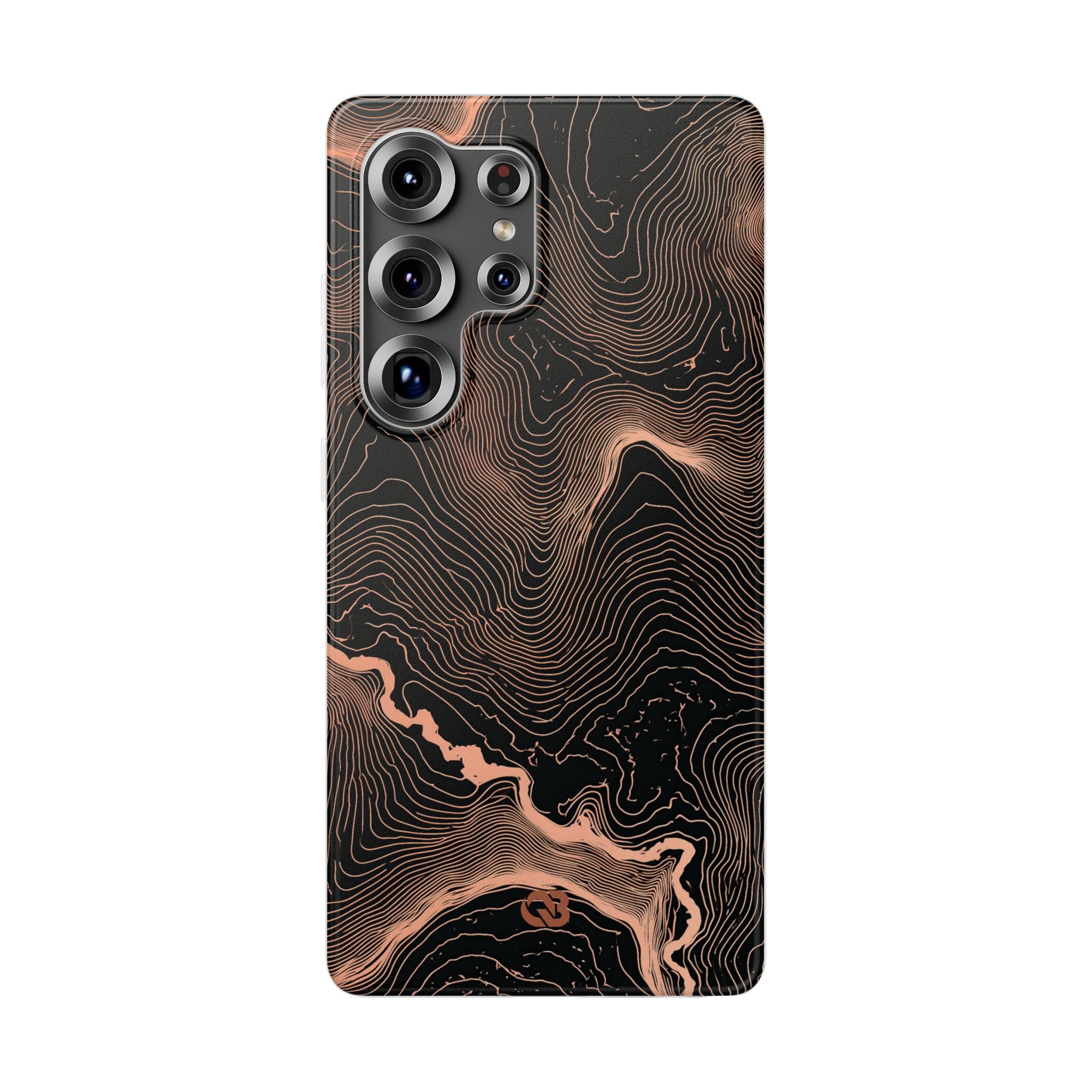 Orange Lite Phone Case for Samsung - Salmon Ridge Topo