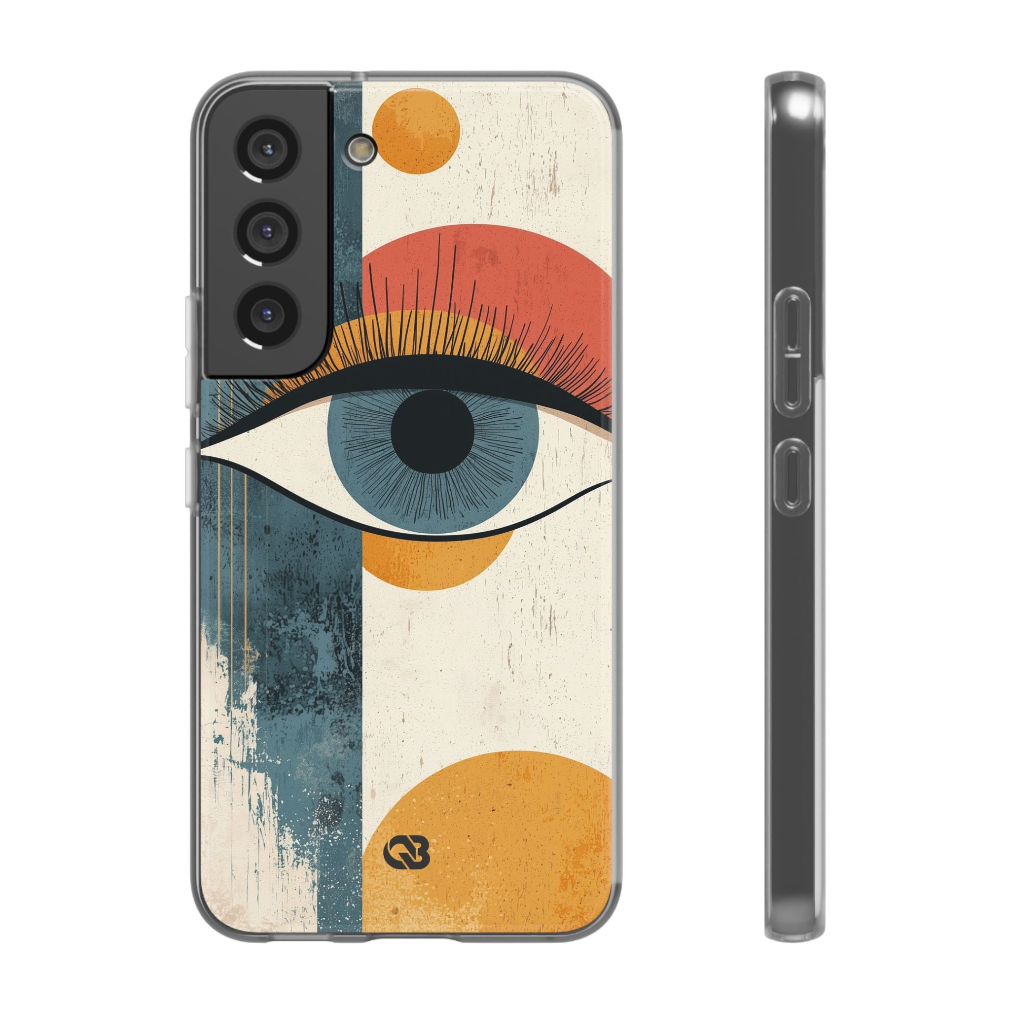 Distressed Azure Ocular · Soft Phone Case for Samsung