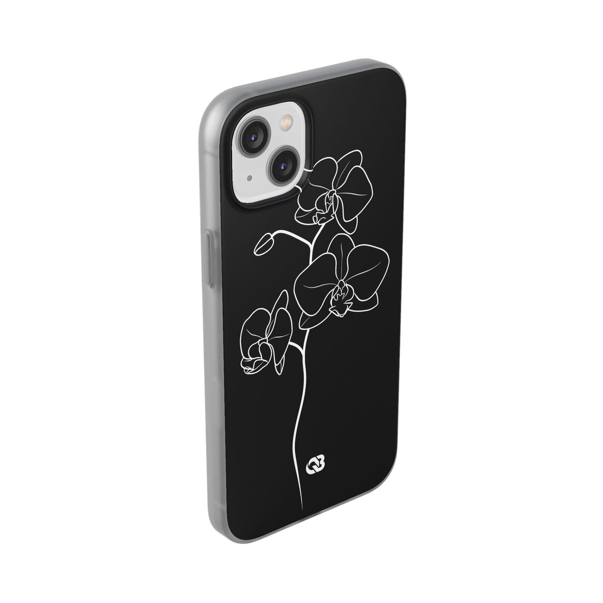 Midnight Orchid · Lite Phone Case for iPhone · Black