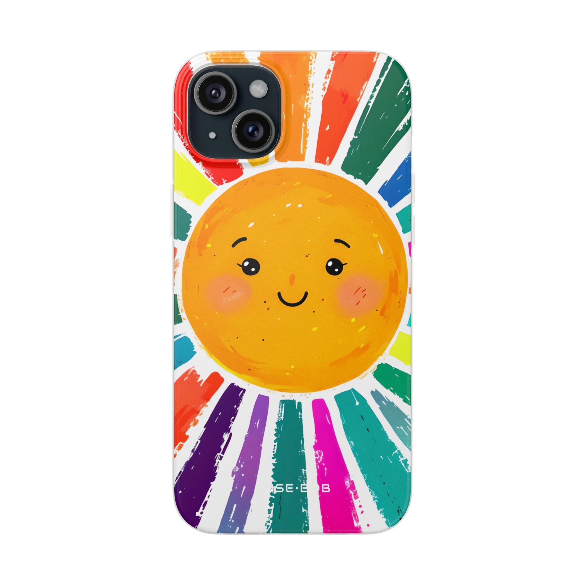 Sunny Smiles iPhone 15 Plus Cover - Blød