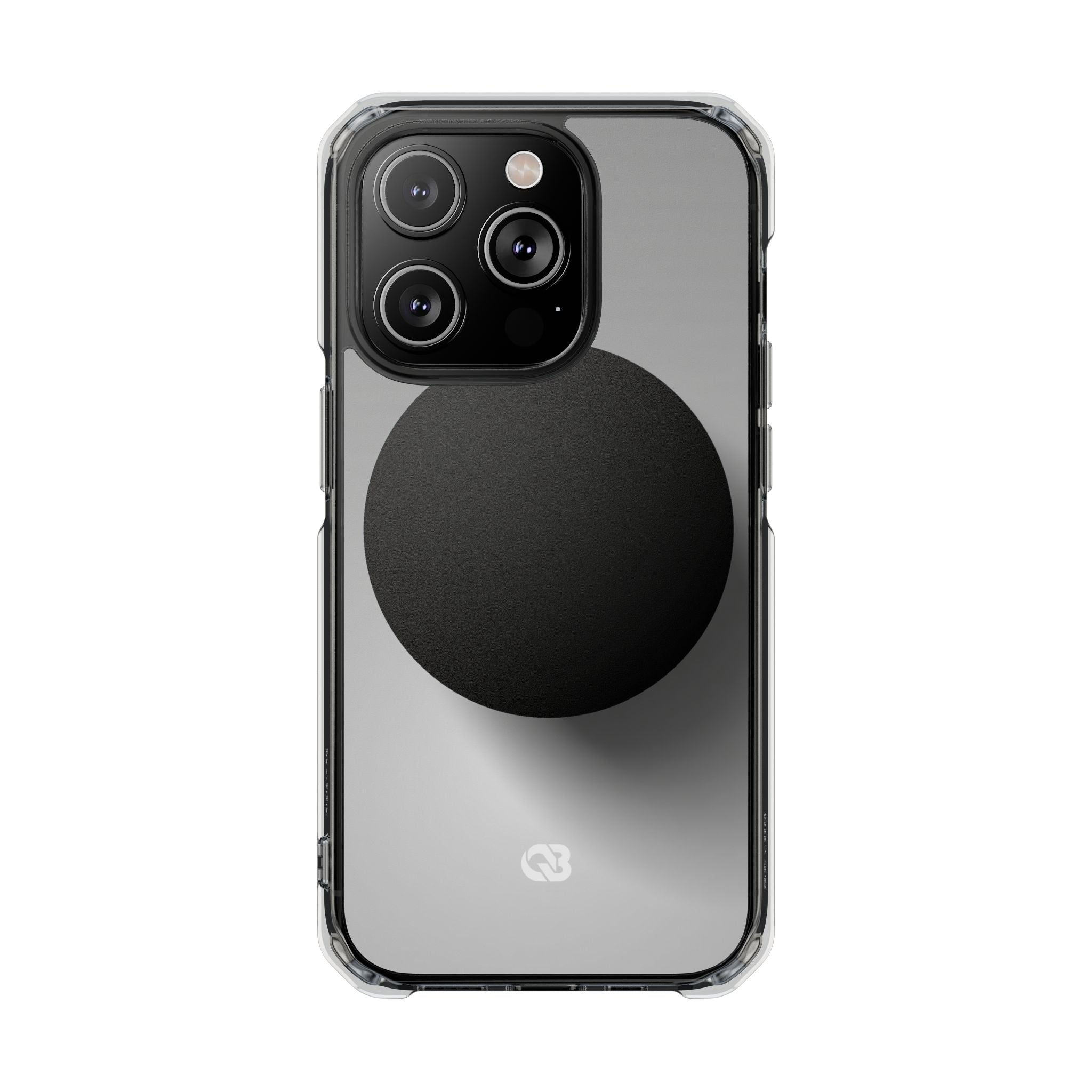 Grey Impact MagSafe Phone Case for iPhone - Matte Onyx Sphere