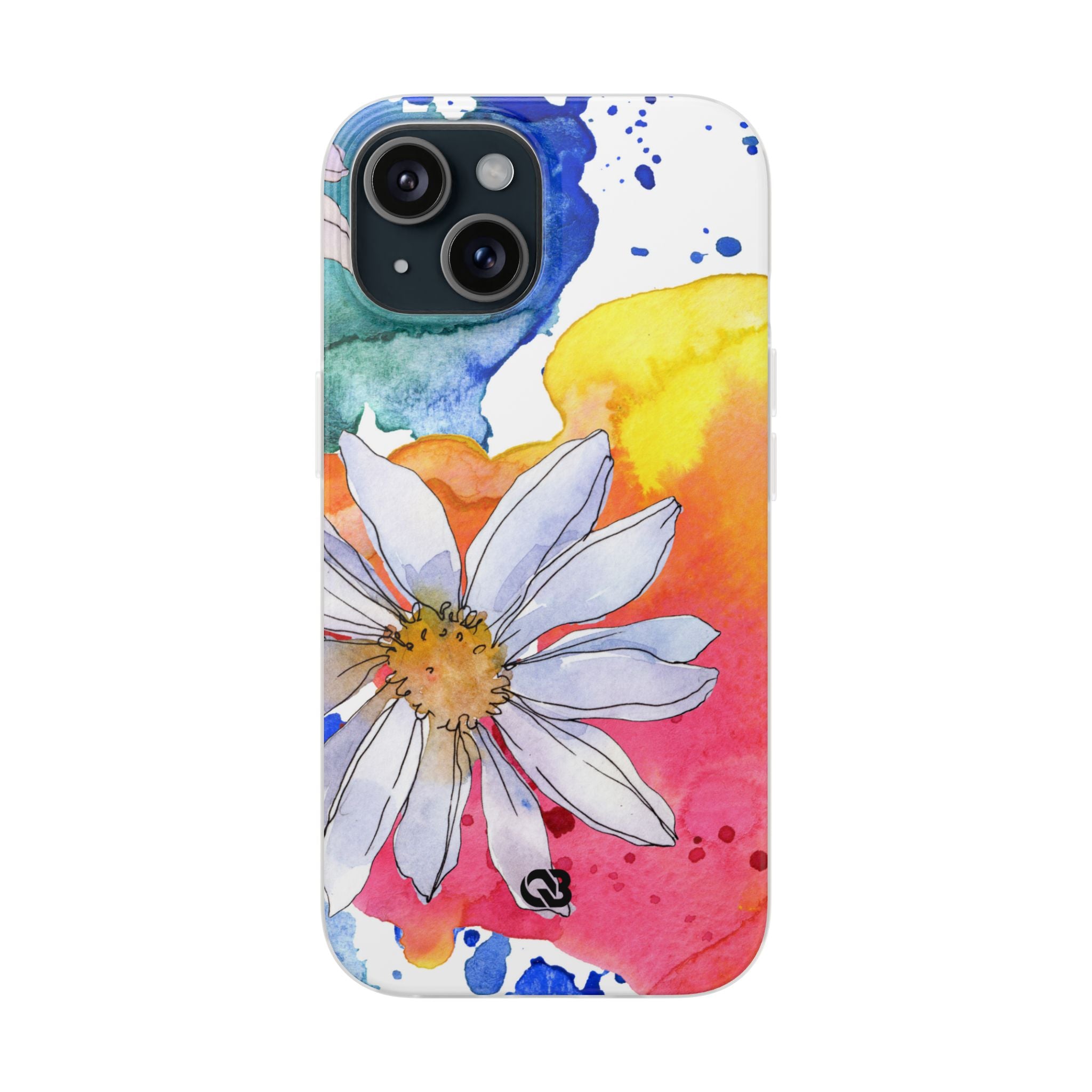 Vivid Bloom Splatter · Soft Handyhülle für iPhone