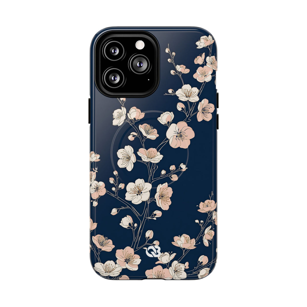 Midnight Plum Blossom · Tough 2.0 Magnetic Phone Case for iPhone · Blue