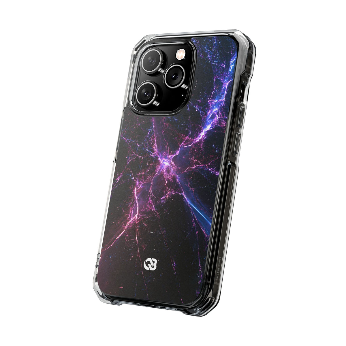Neural Singularity · Clear Impact Magnetic Phone Case for iPhone · Black