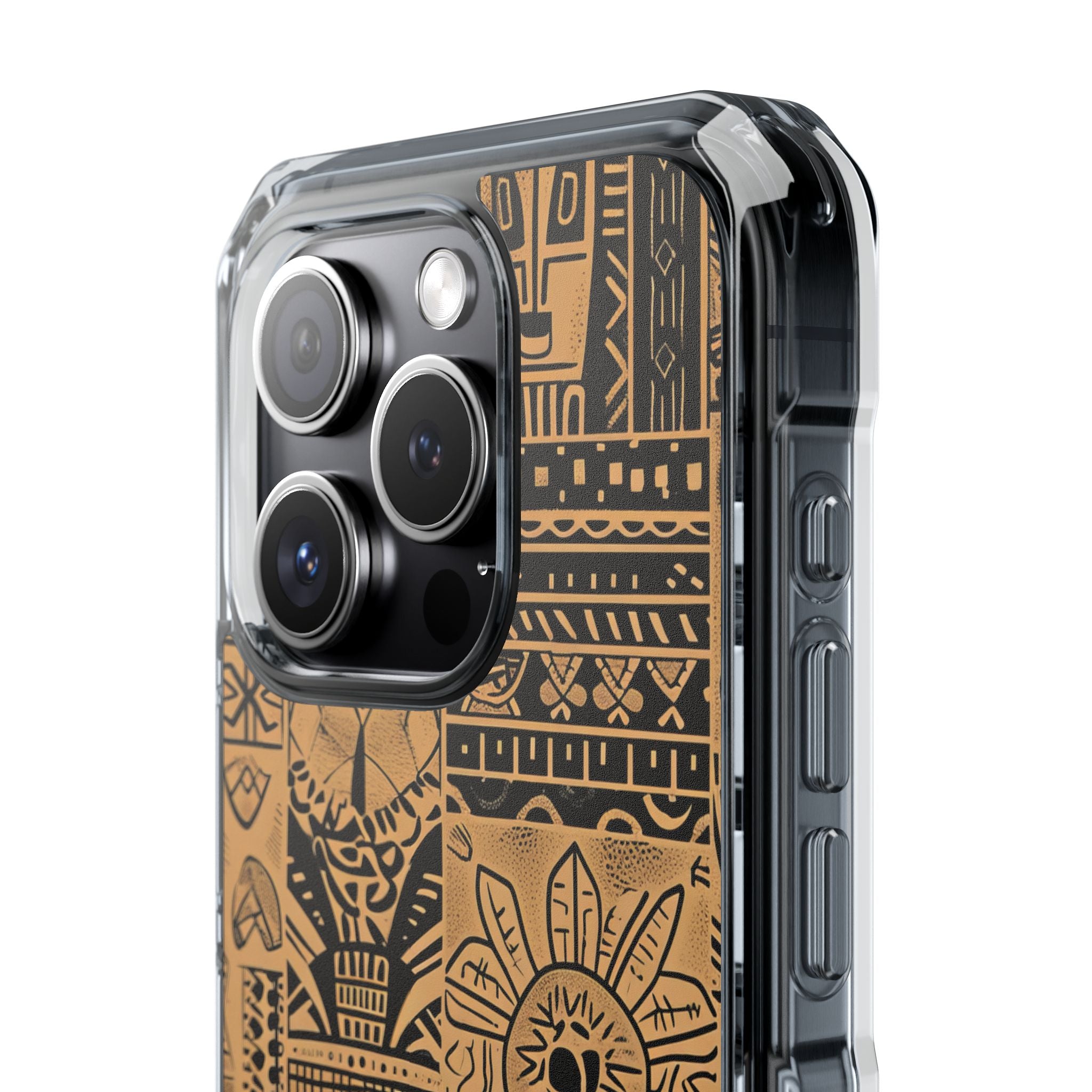 Tribal Faces iPhone 15 Pro hoesje - Impact
