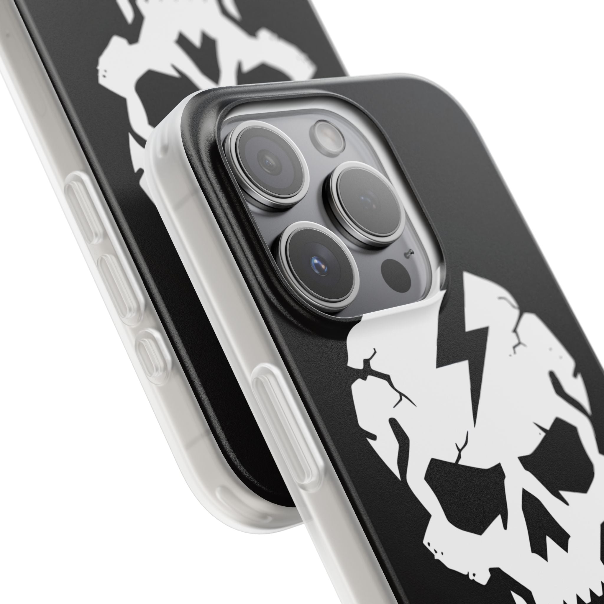 Lightning Skull iPhone 15 Pro Case - Soft