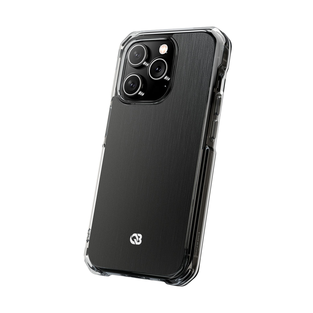 Black Impact MagSafe Phone Case for iPhone - Brushed Obsidian Slate