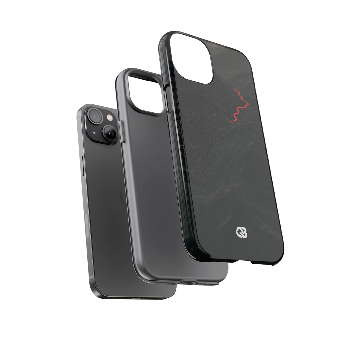 Crimson Ridge Pass · Tough Phone Case for iPhone · Black