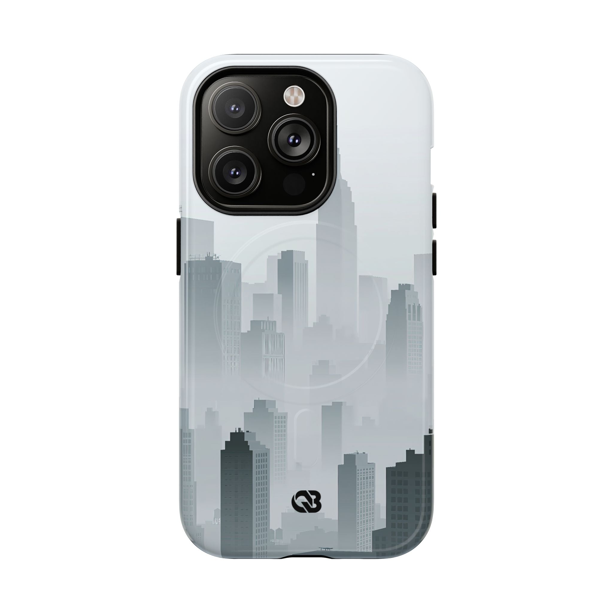 Grey Tough 2.0 Magsafe Phone Case for iPhone - Steel Mist Skyline