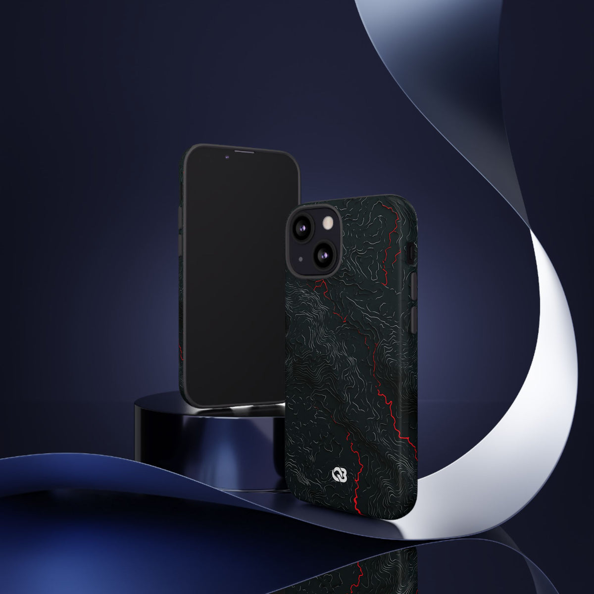Crimson Rift · Tough Phone Case for iPhone · Black
