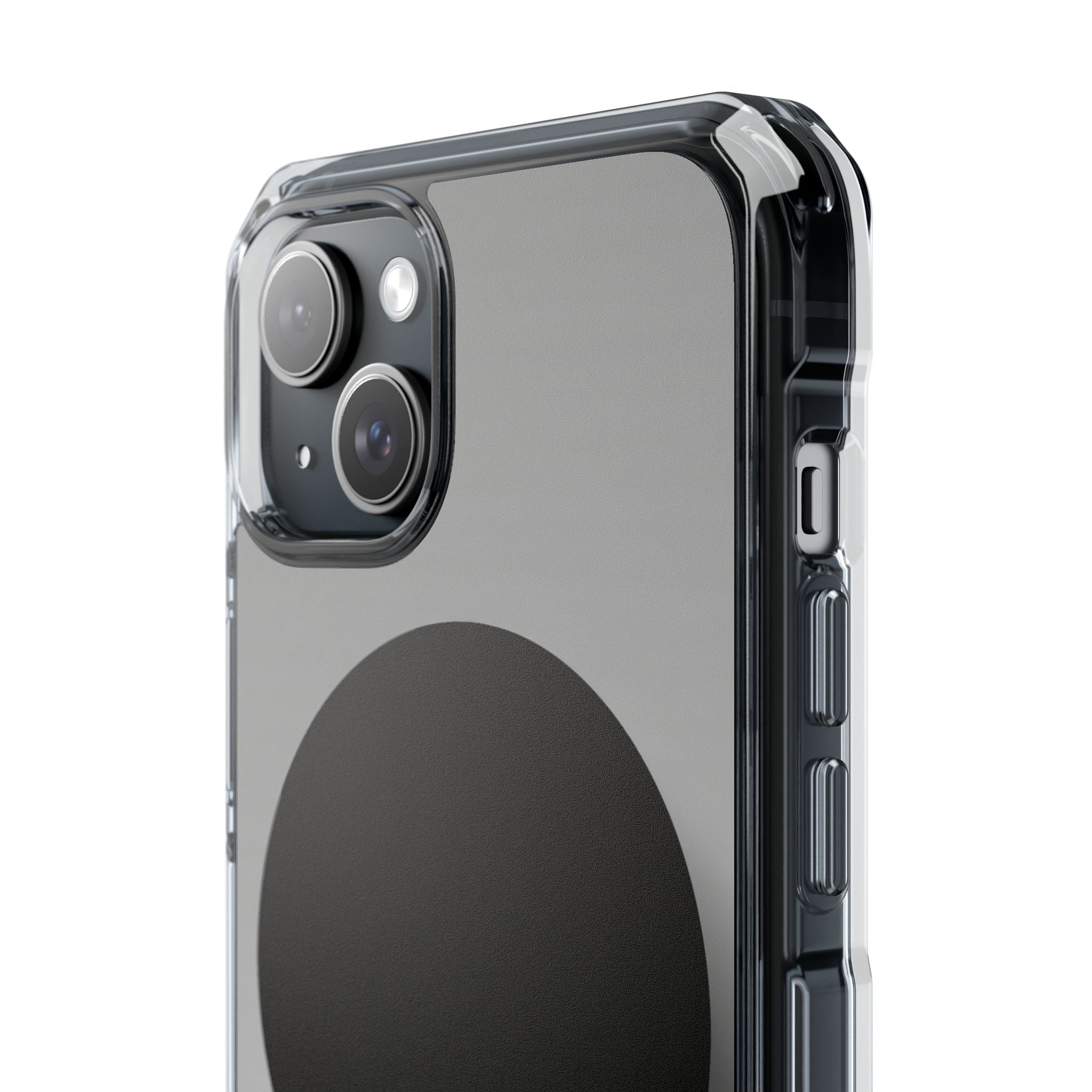 Grey Impact MagSafe Phone Case for iPhone - Matte Onyx Sphere